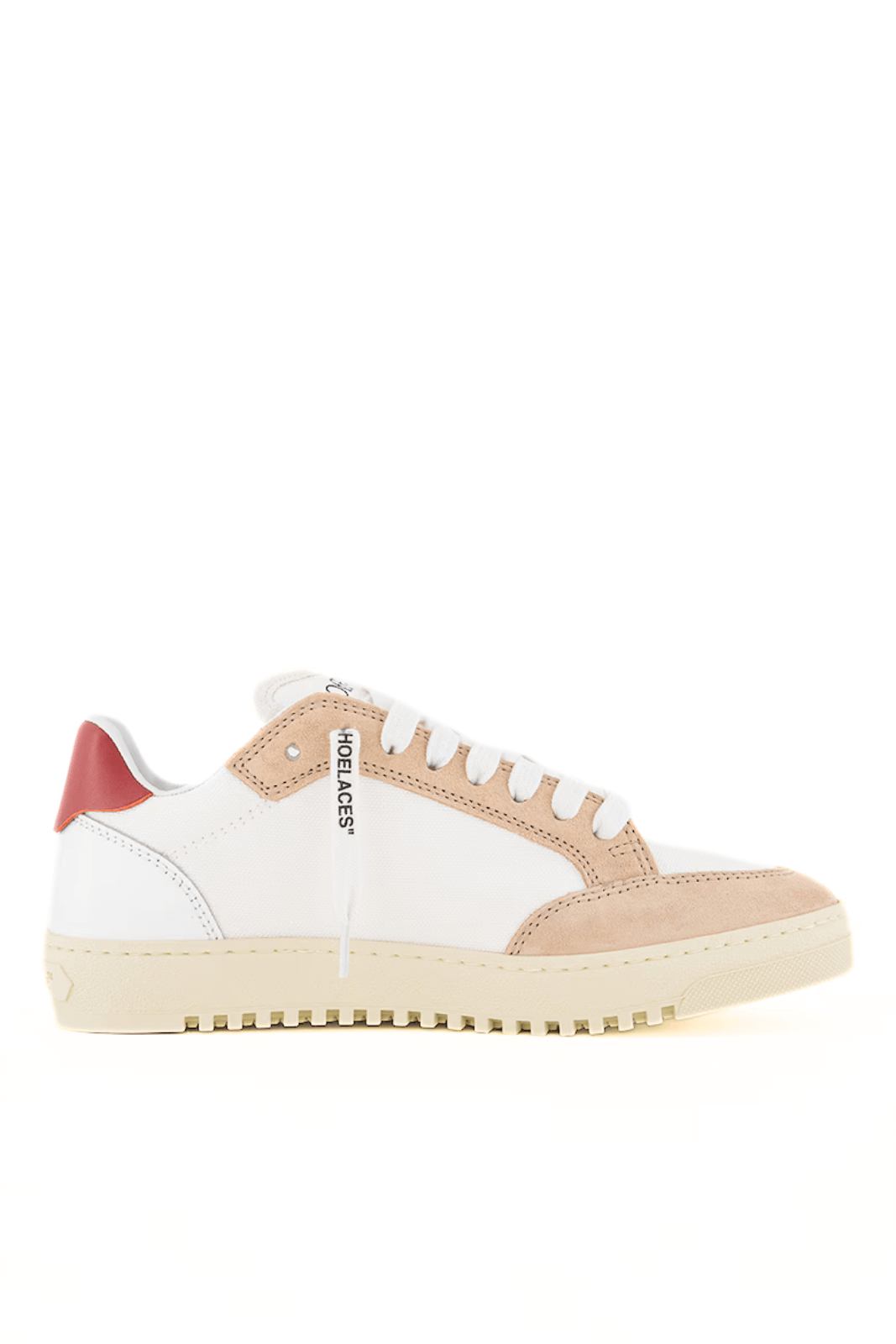 Off-White 5.0 leather Sneakers white beige red