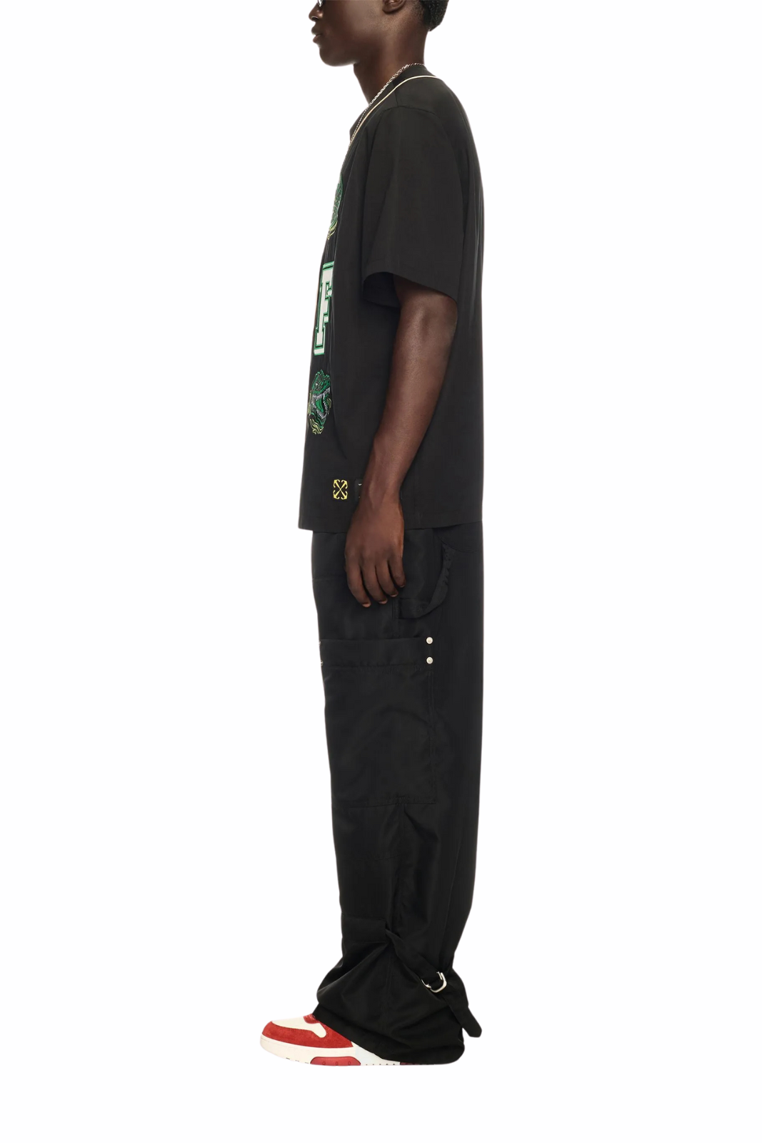 Off-White Arrows-motif carpenter trousers Black
