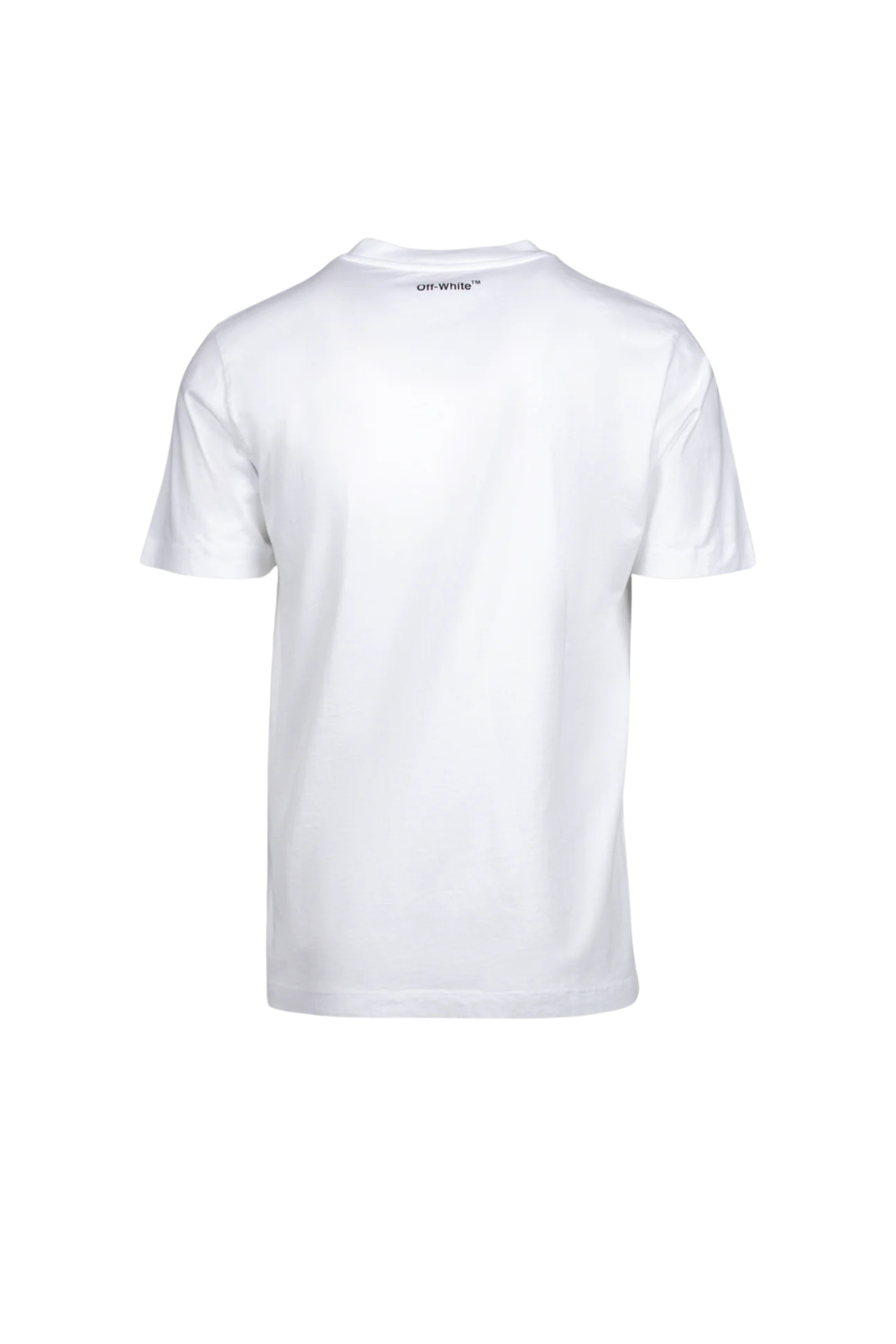 Off-White Arrow Pattern Cotton Short Sleeve White T-Shirt