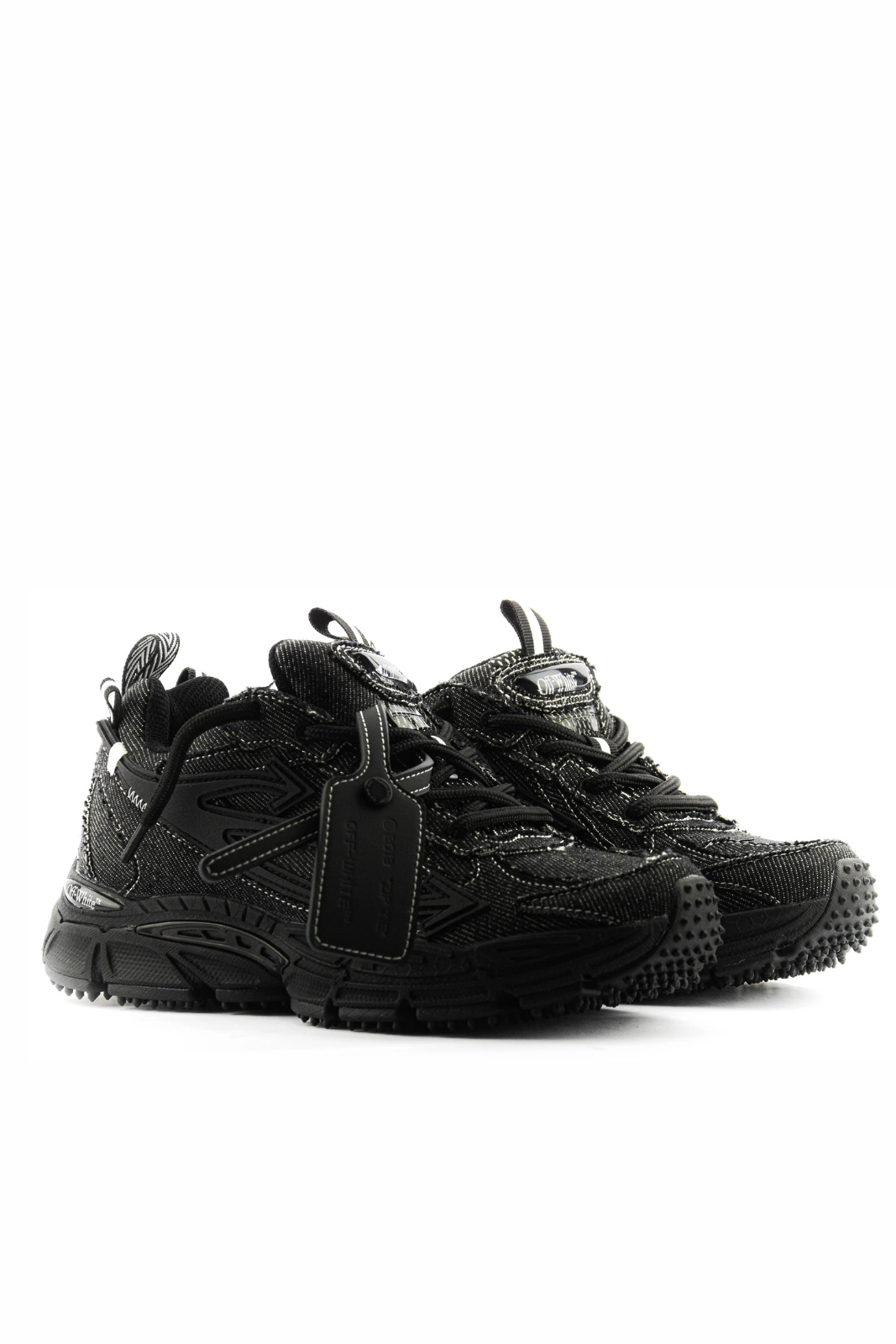 Off-White Be Right Back denim sneakers Negru
