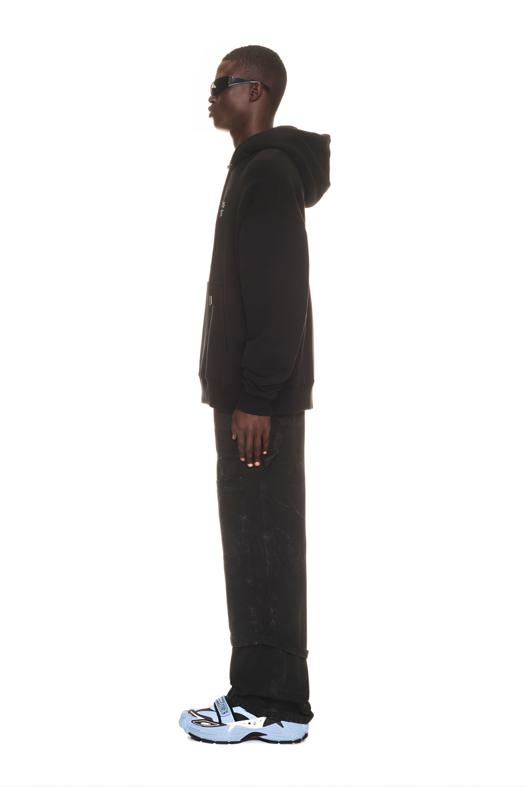 Off-White Slogan Best Ideas Skate Hoodie Black