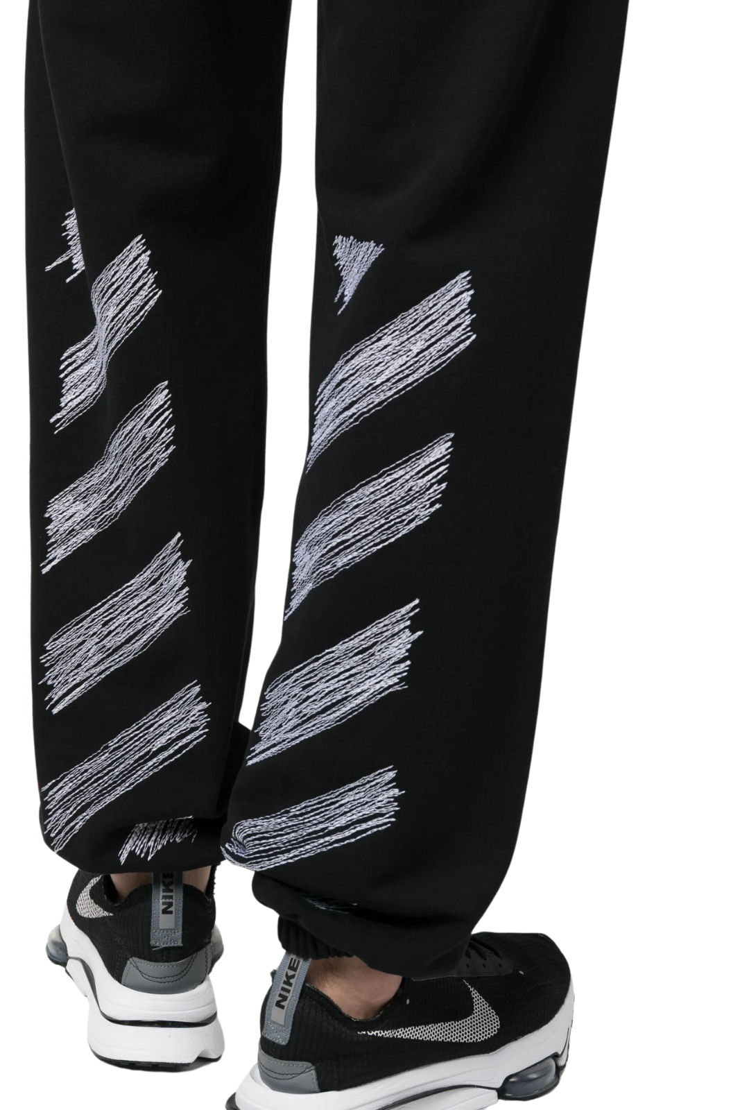 Off-White Diag-print track pants Black for men