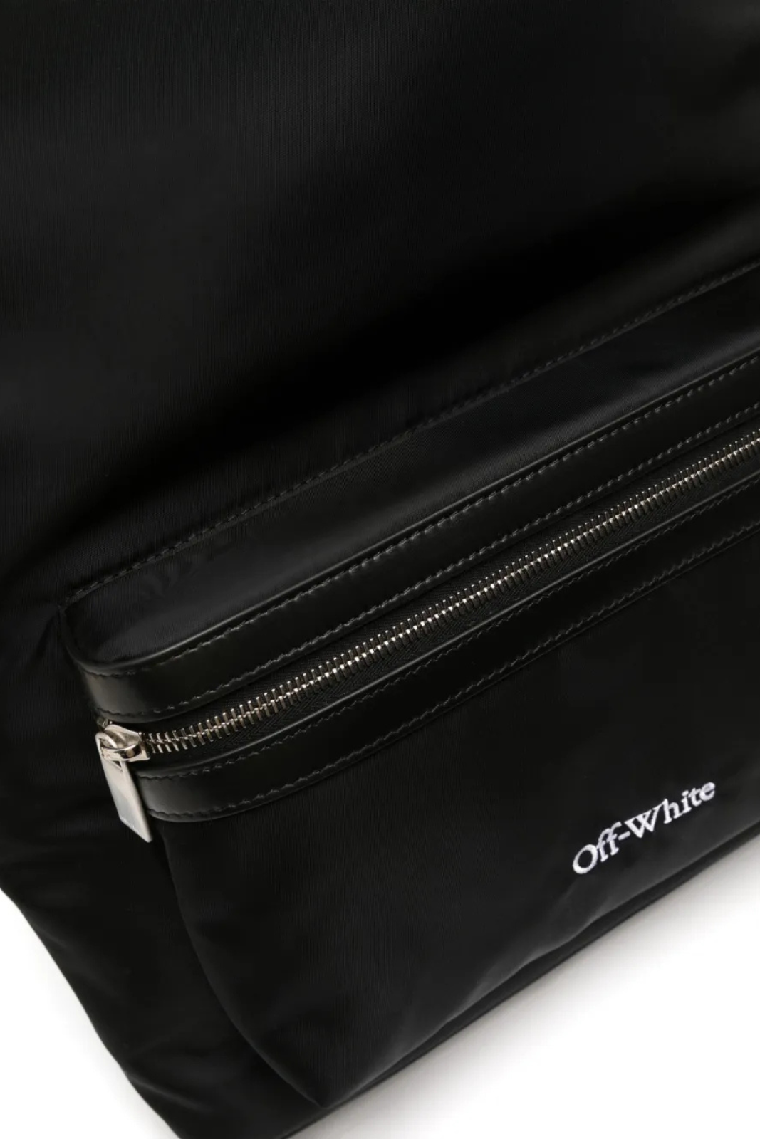 Off-White embroidered-logo backpack Black
