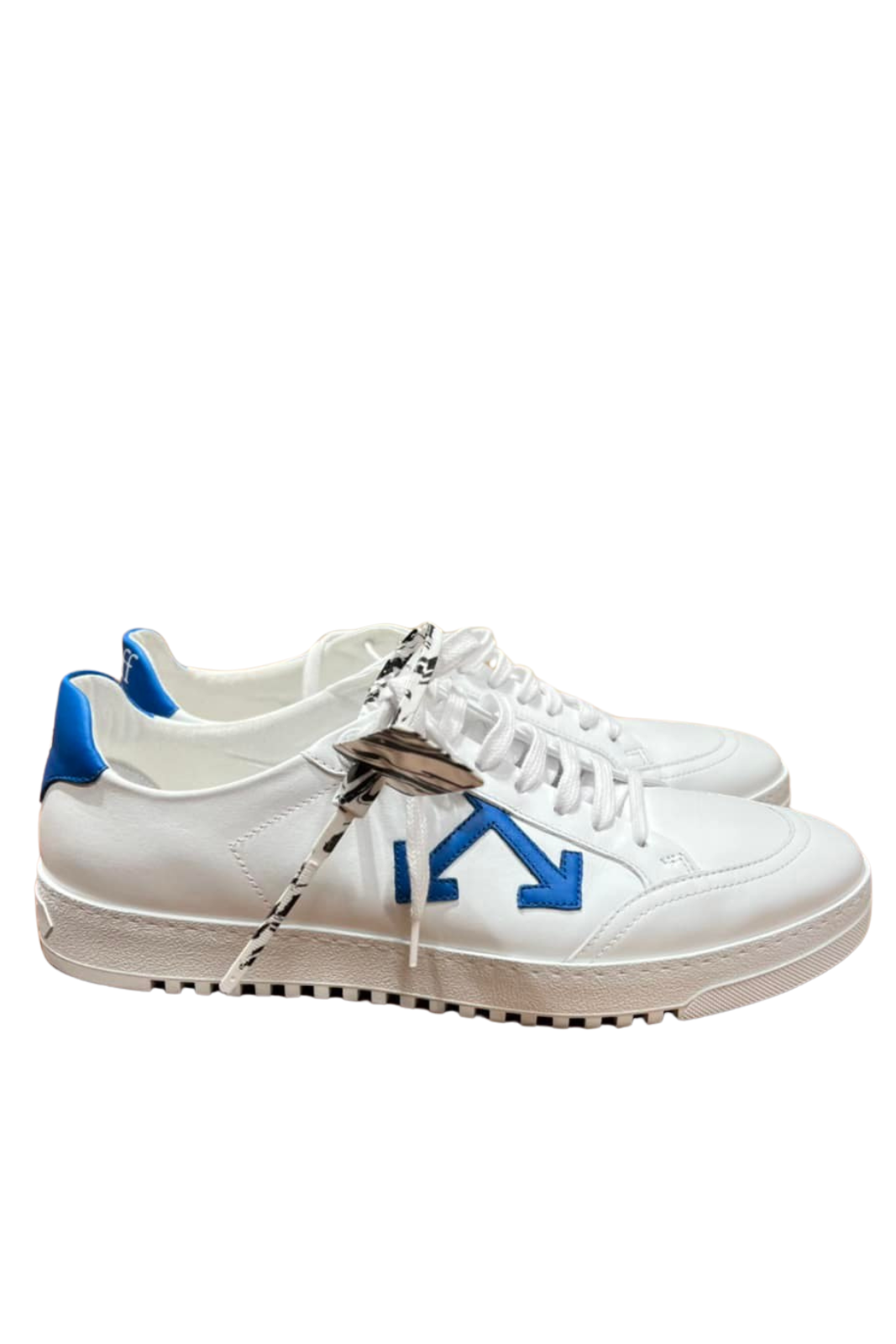 Off-White Low 2.0 leather low trainers white blue