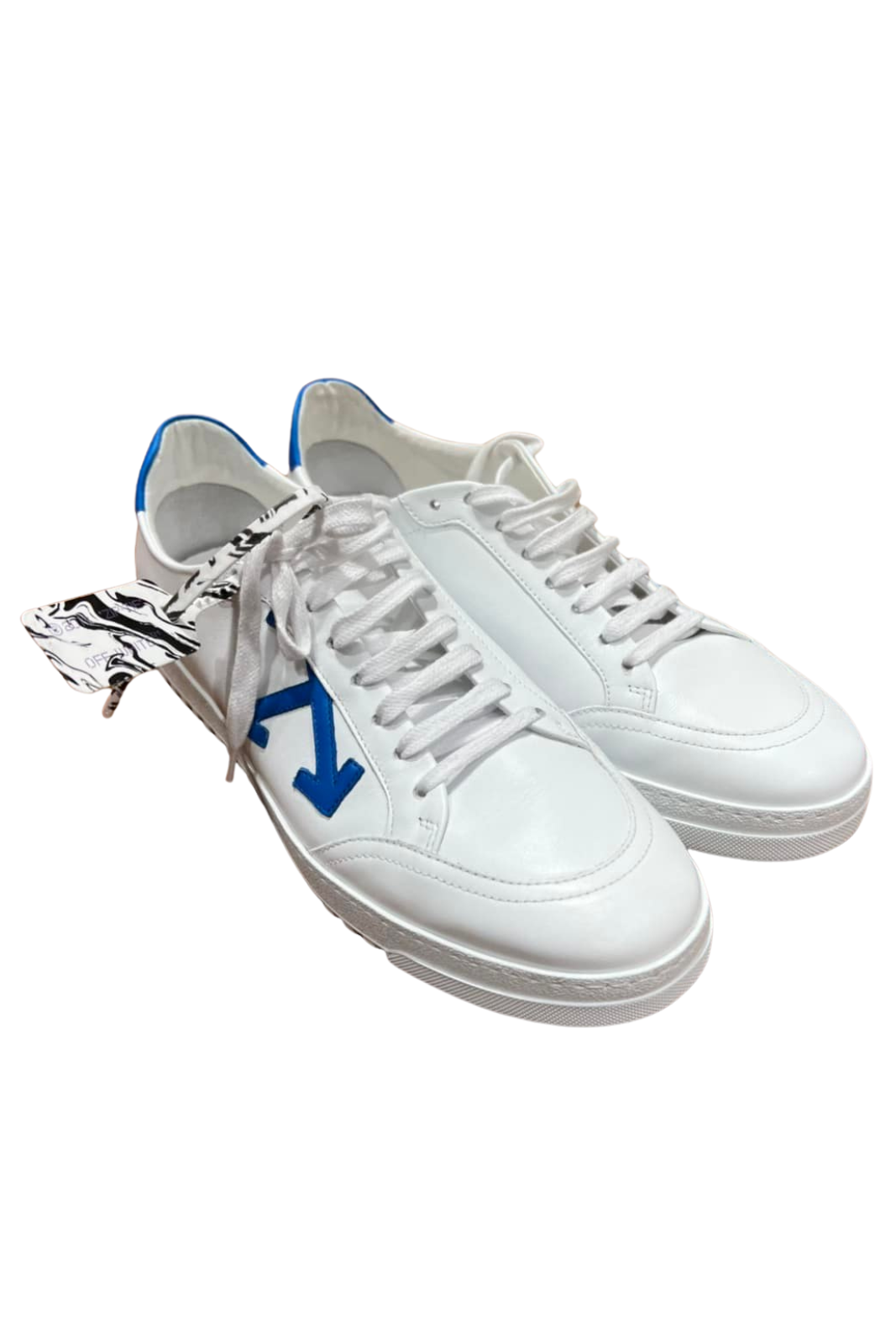 Off-White Low 2.0 leather low trainers white blue