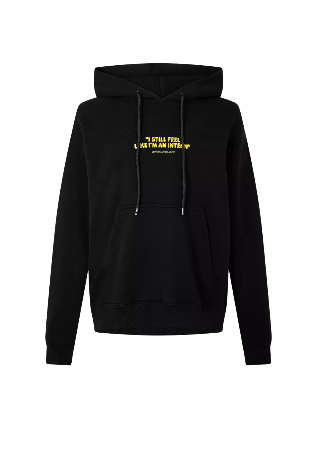 Off-White Men's Intern Skate Cotton Long Sleeve Hoodie Black