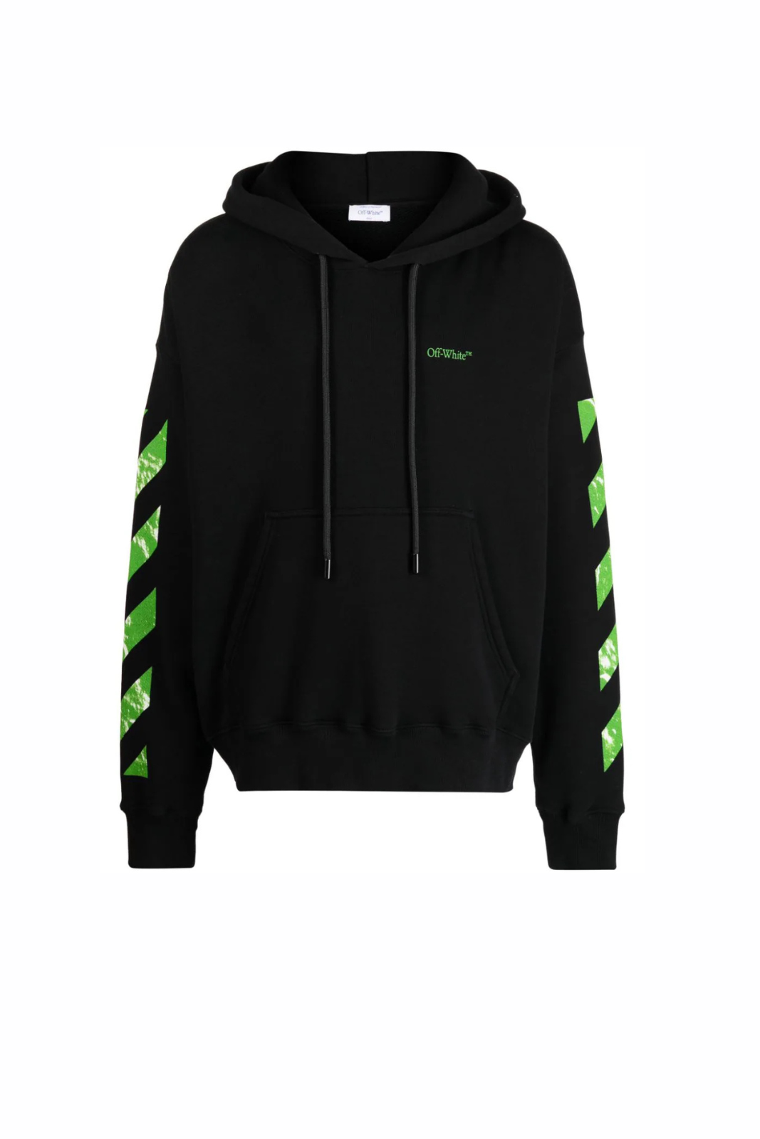 Off-White Moon Tab Over Hoodie Black Green