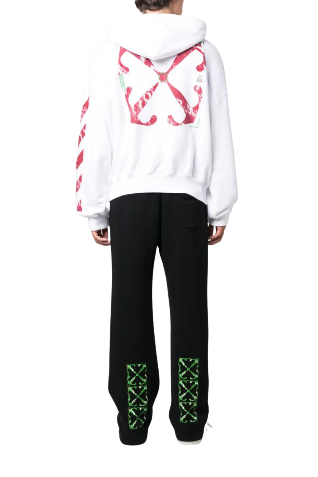 Off-White Moon Cam Arrow Sweat Pants Black Green