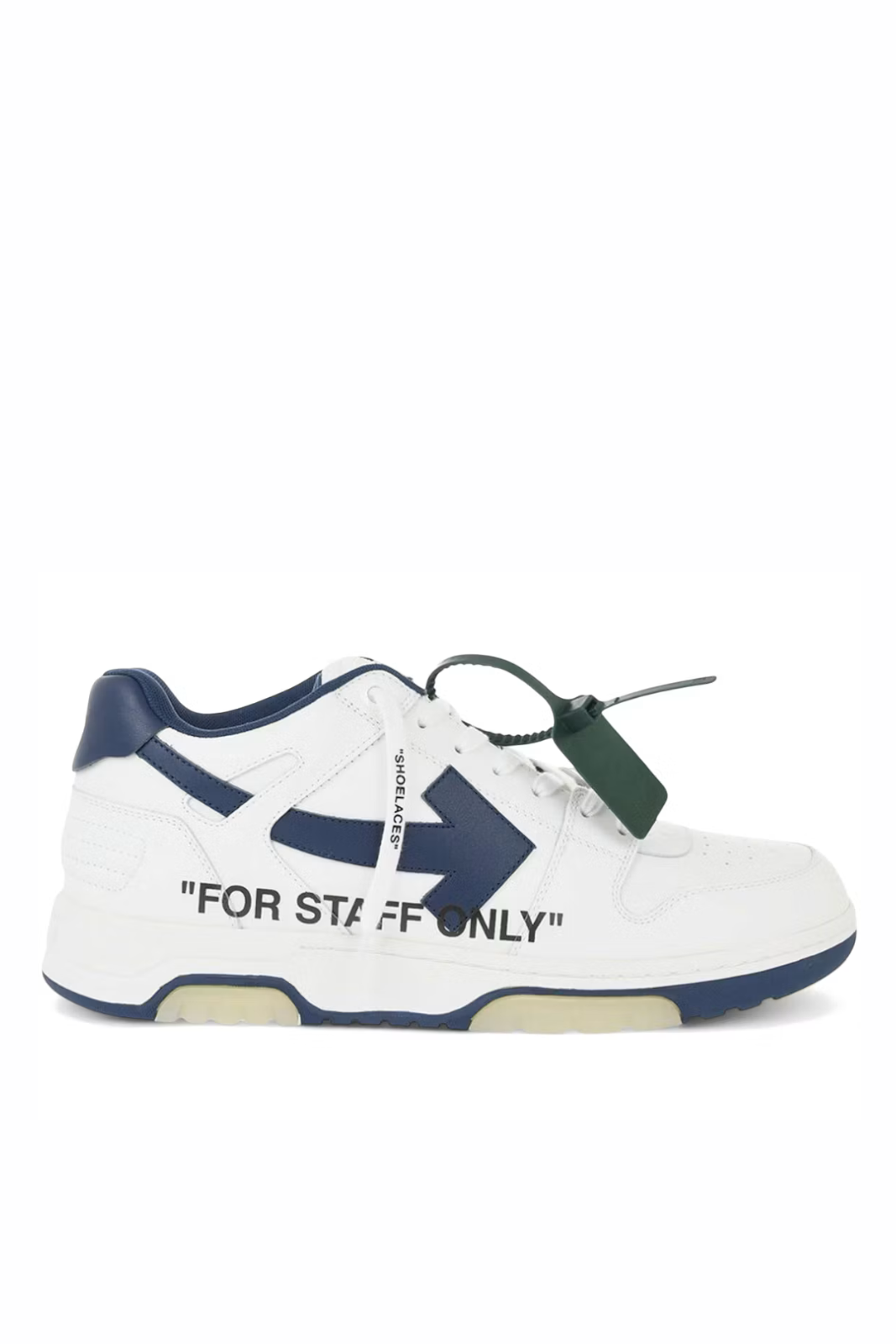 Off-White Out Of Office Men Low Tops For Staff Only White Blue