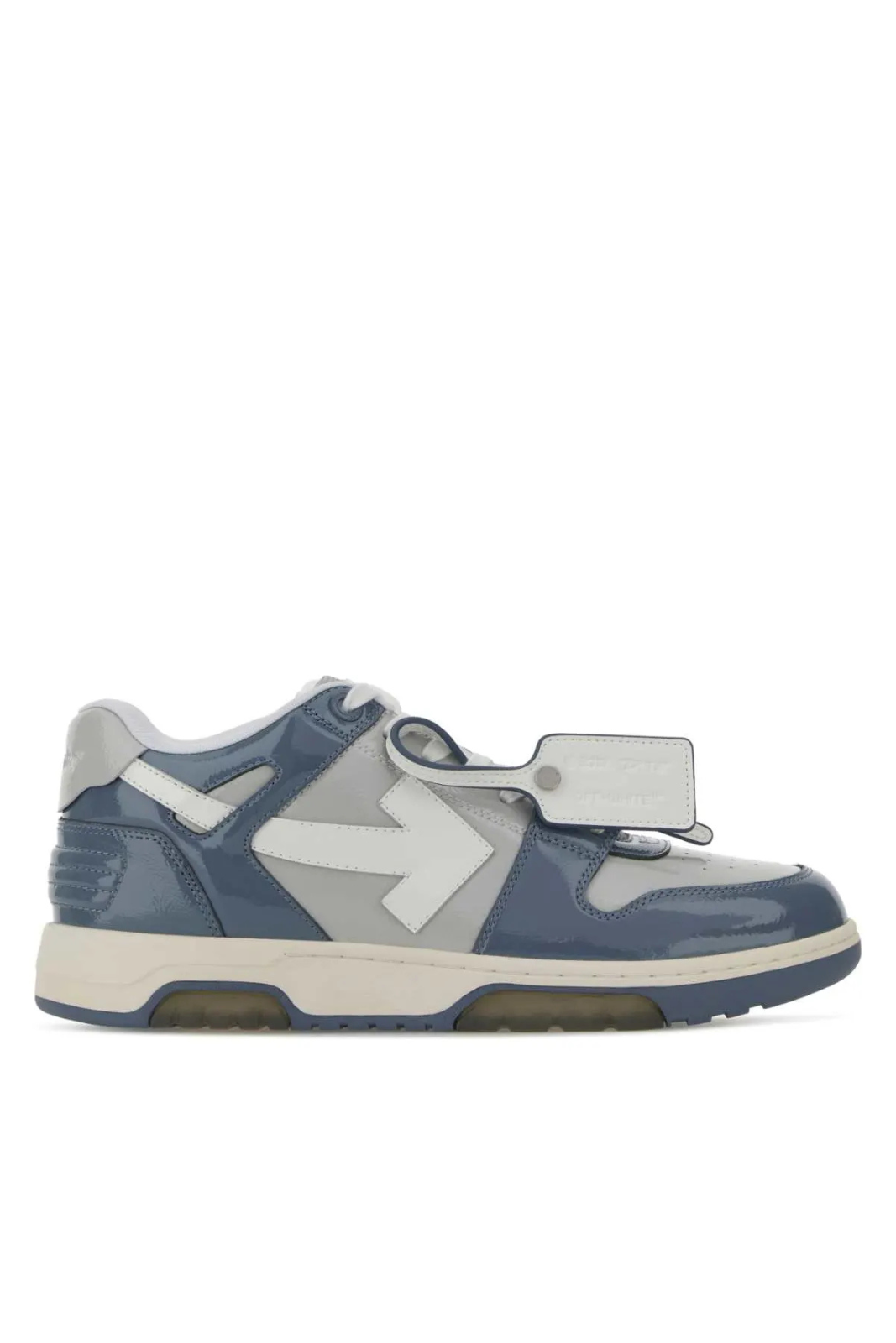 Off-White Two-tone Leather Out Of Office Man Sneakers White Grey