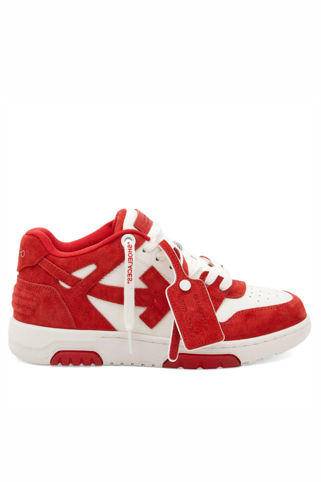 Off-White Out Of Office Suede Man Sneaker White Red
