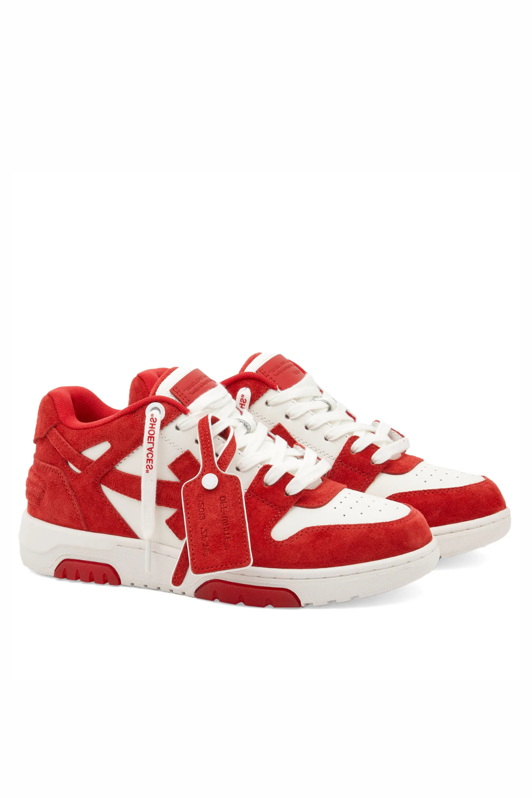 Off-White Out Of Office Suede Man Sneaker White Red