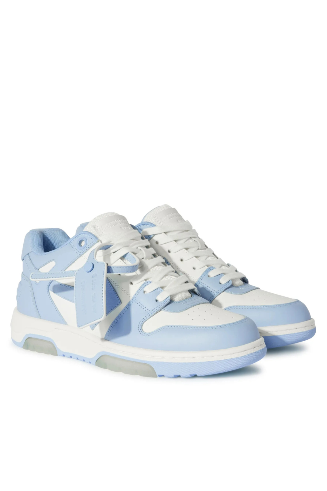 Off-White Out-Off-Office leather sneakers White Litght Blue