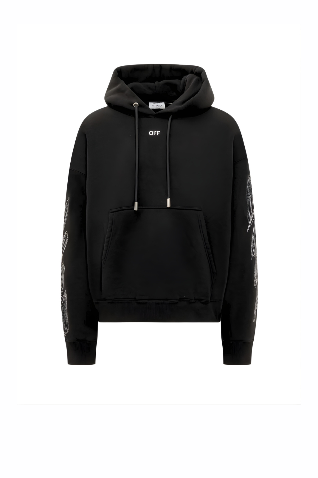 Off-White Scribble Diagonal Hoodie in Cotton
