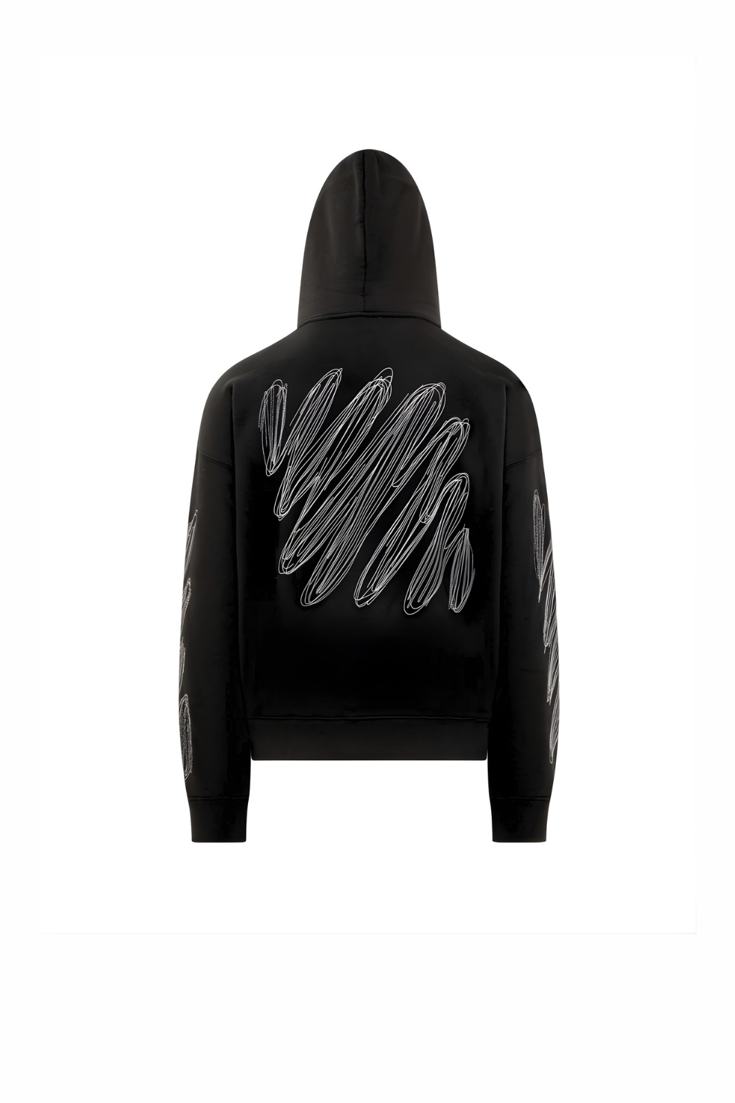 Off-White Scribble Diagonal Hoodie in Cotton