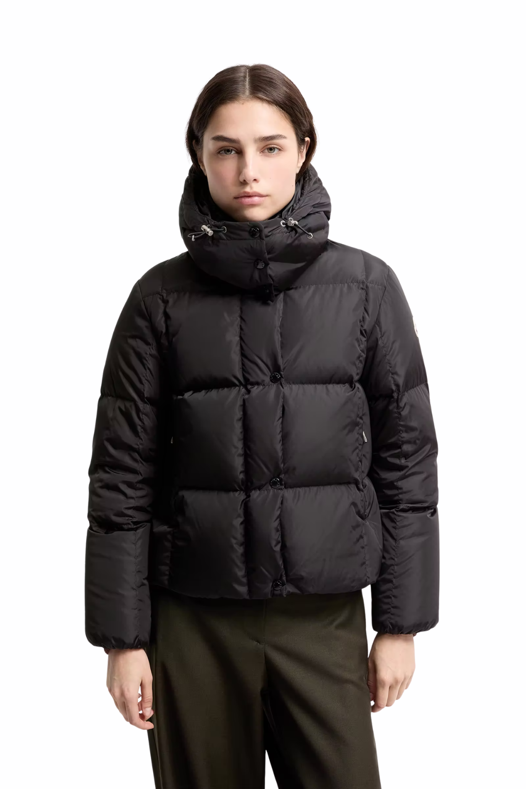 Moncler Castelnew Down Jacket with Hood