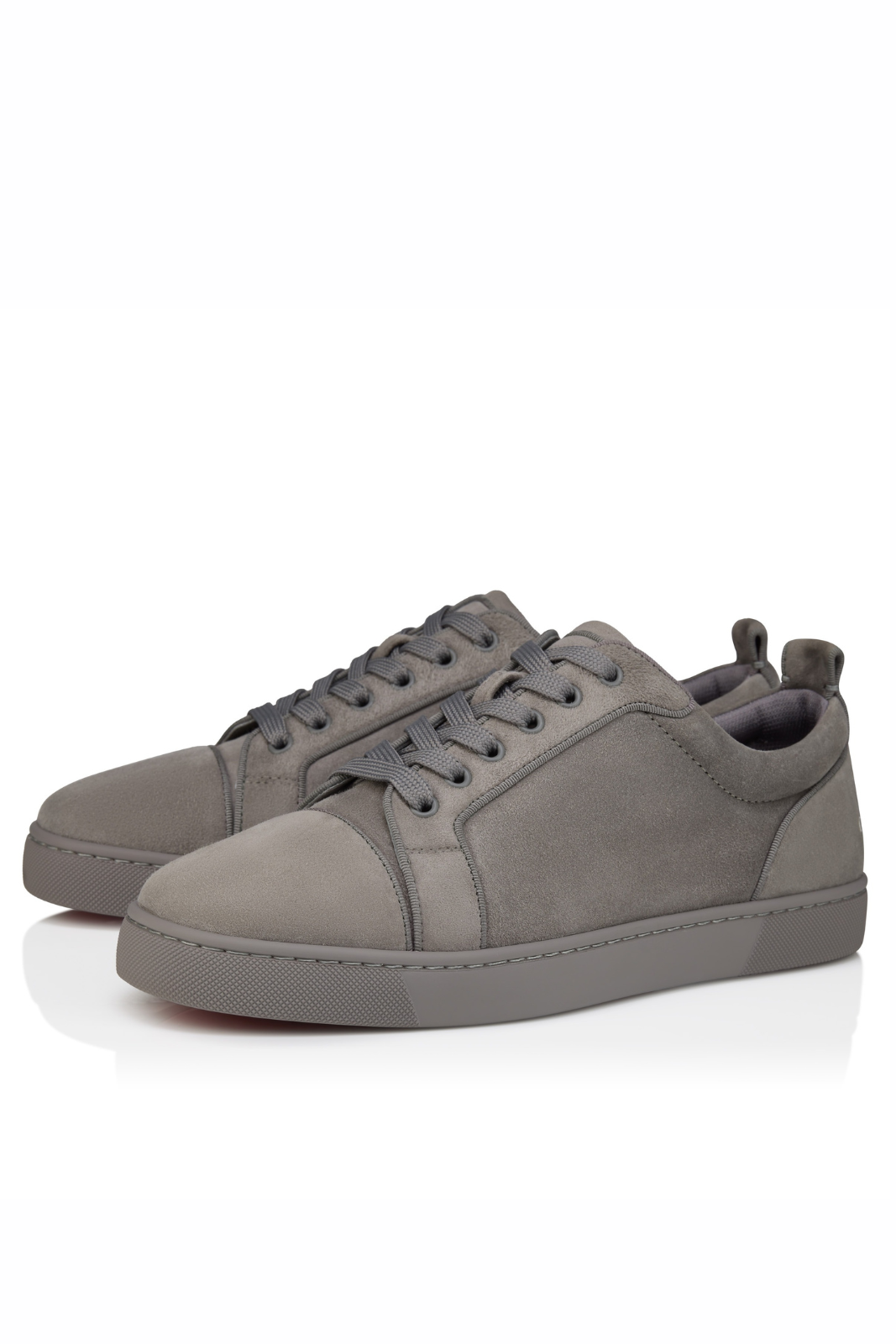 Christian Louboutin Louis Jr Canopy Sneakers Veau velours leather Phantom Grey