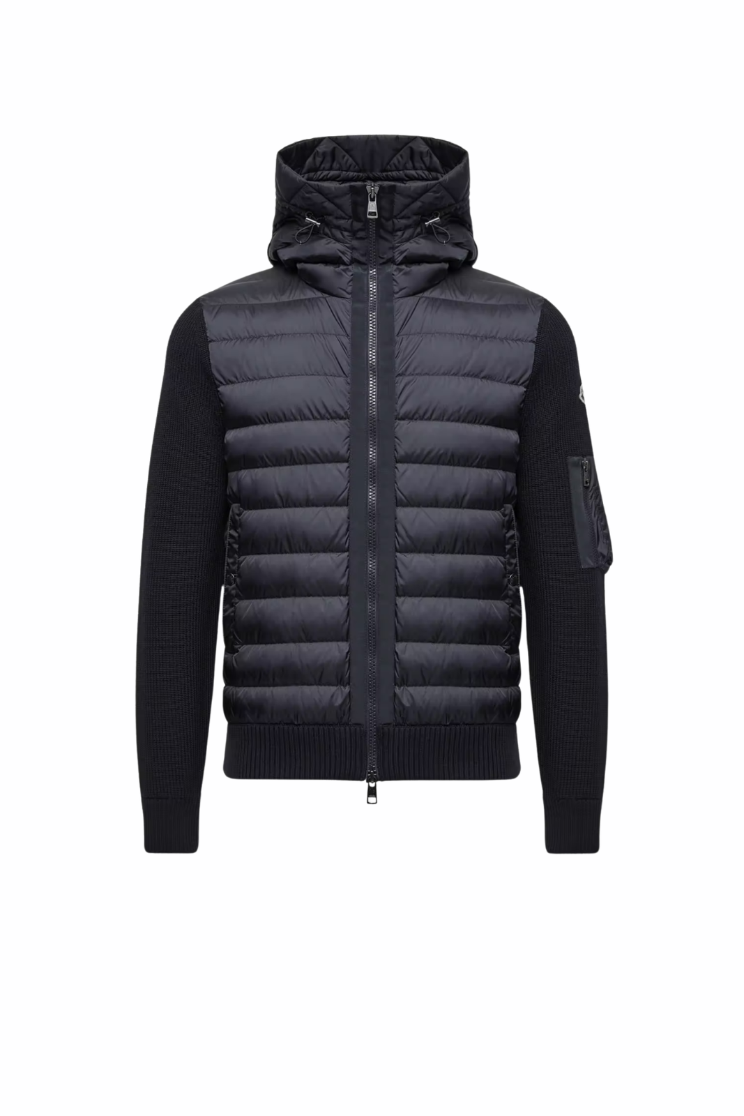 Moncler Padded Zip-Up Man Cardigan Navy