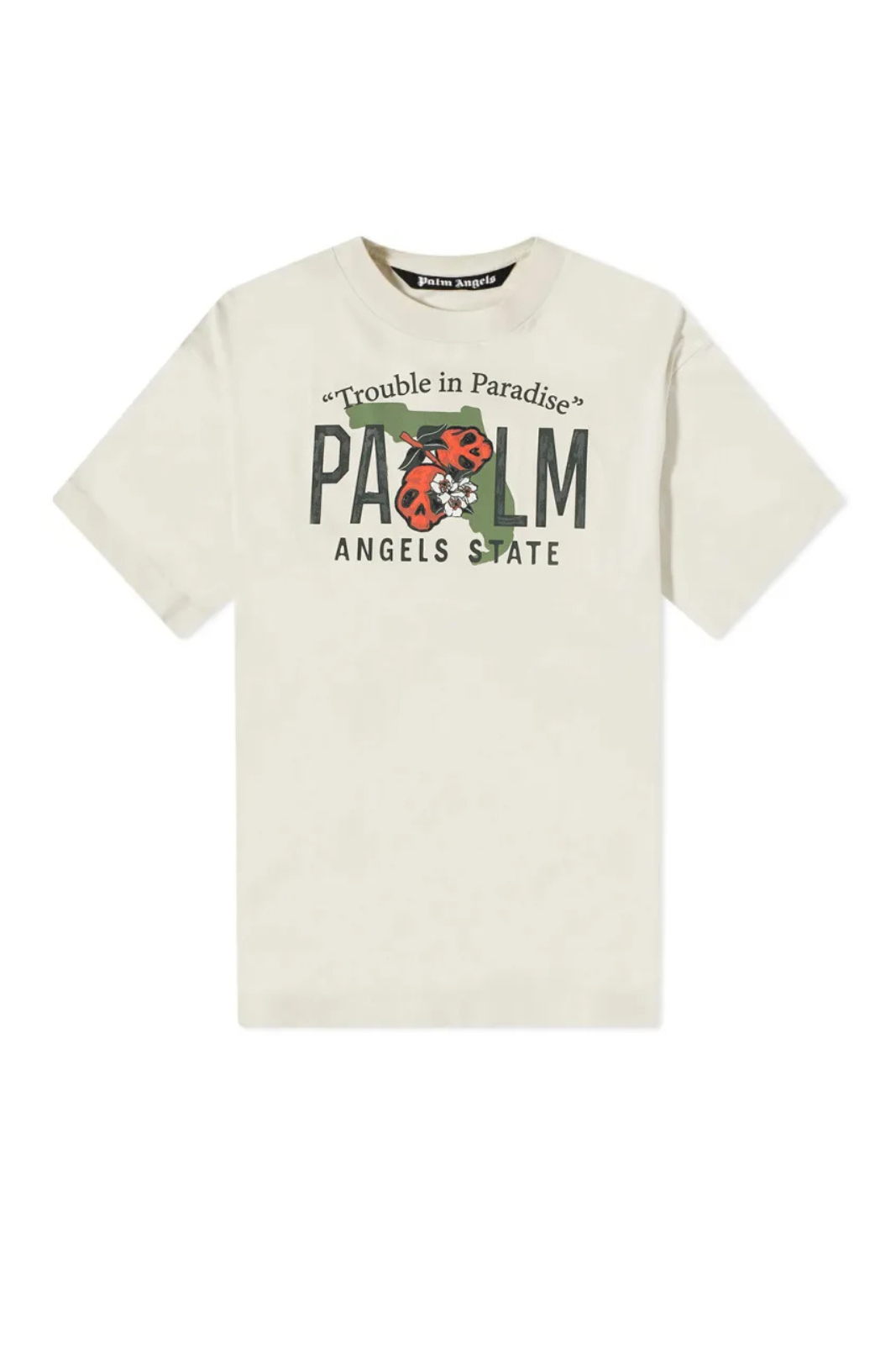 Palm Angels East Coast Vintage T-Shirt Ivoire
