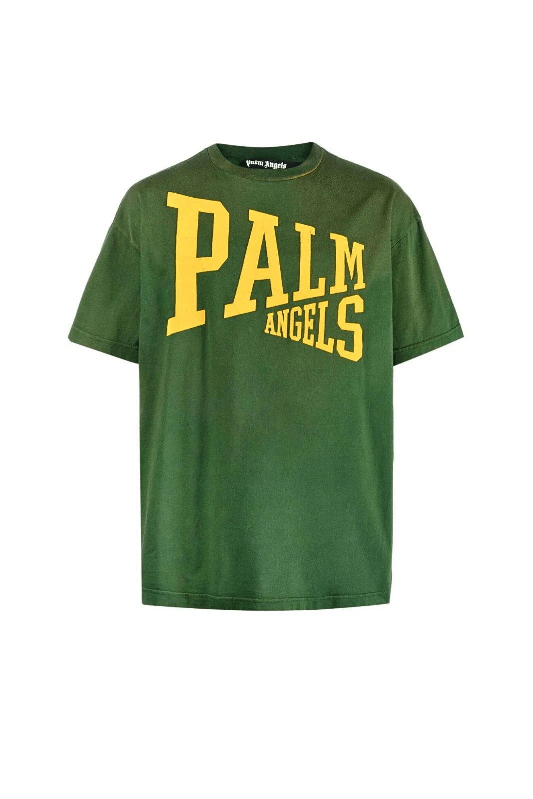 Palm Angels logo-print cotton T-shirt Green