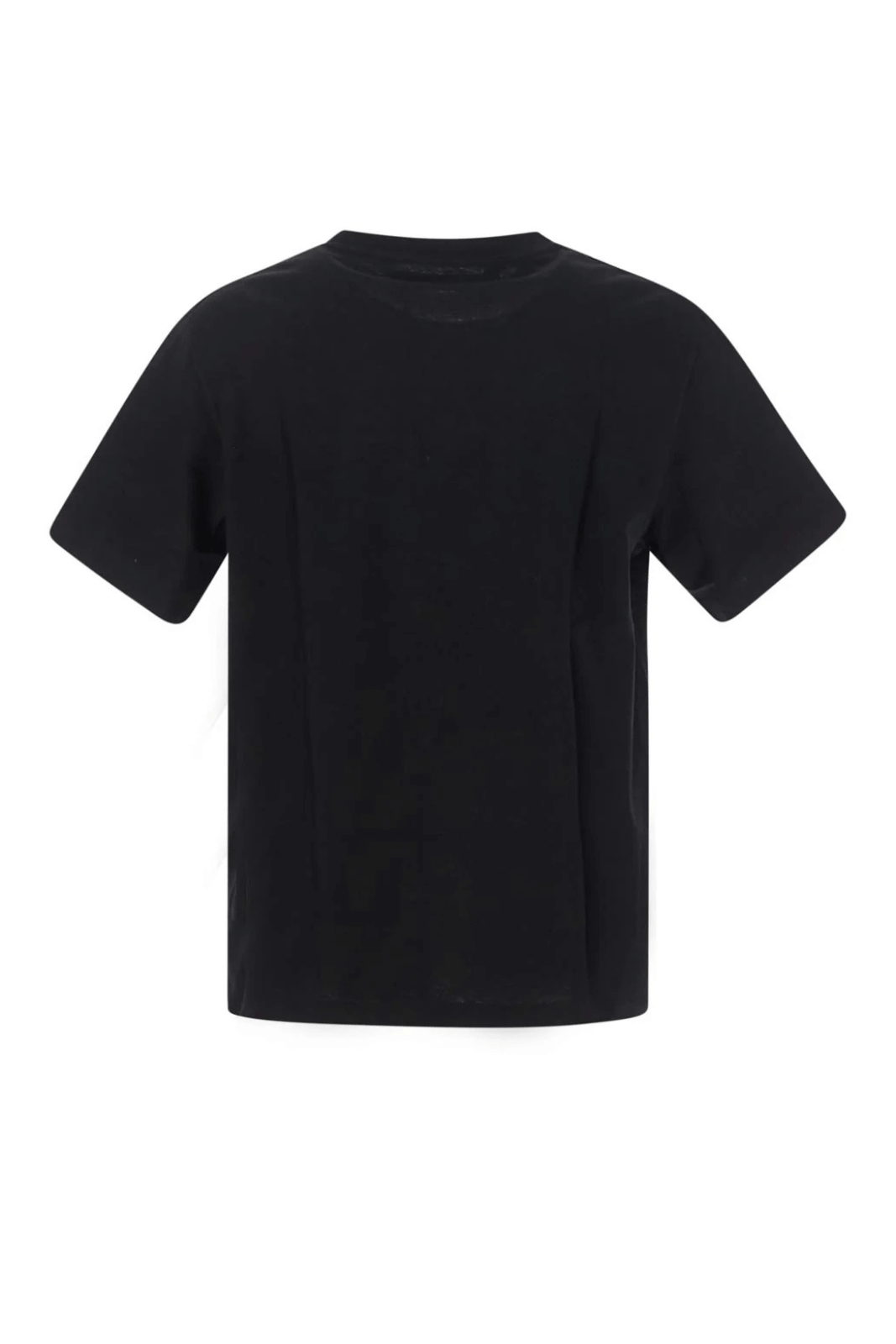 Palm Angels logo-tape black cotton T-shirt man