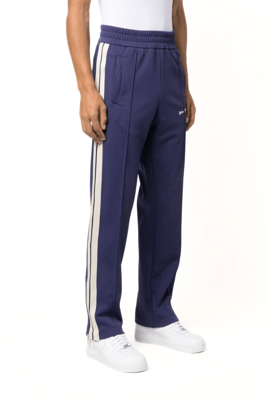 Palm Angels Classic Logo Track Joggers Blue for men