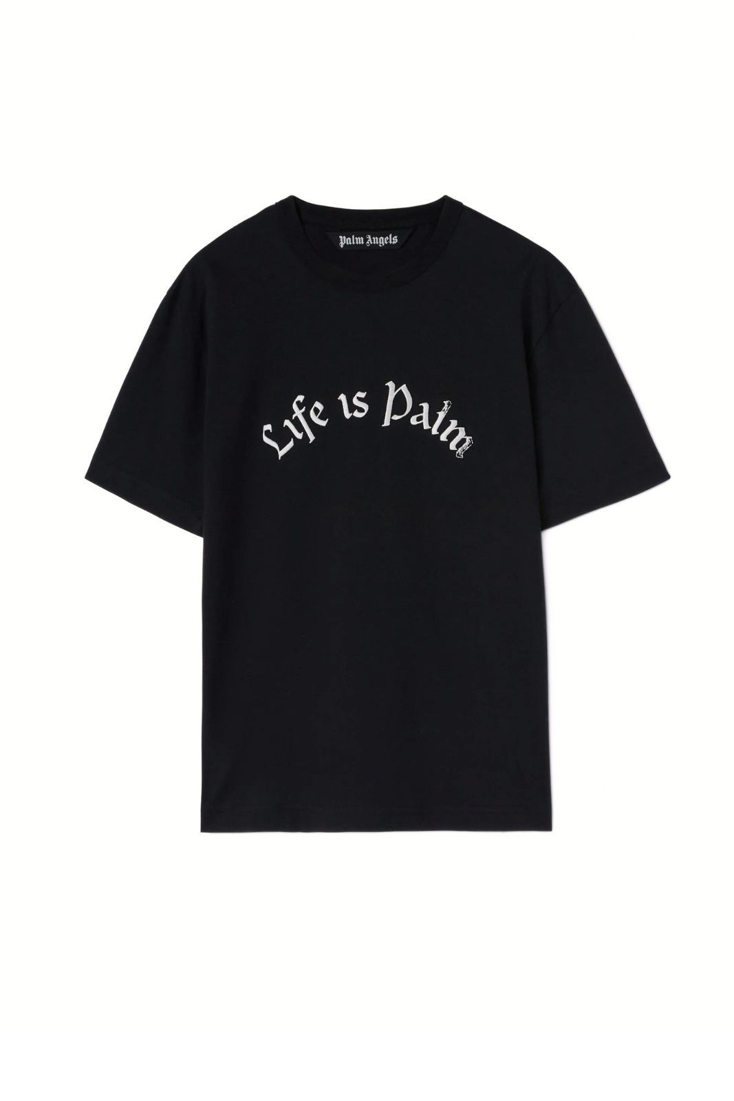 Palm Angels T-shirt Colour Black Life is Palm