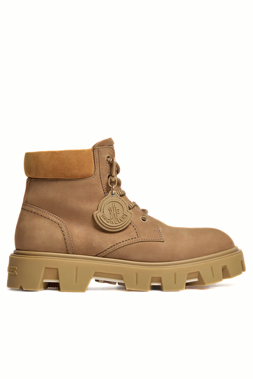 Moncler Peak City Nubuck & Suede Lace-Up Boots