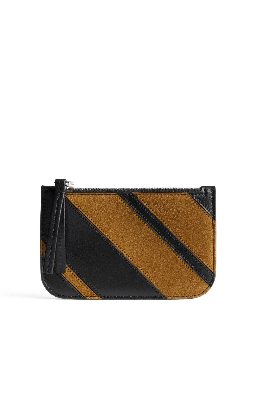 Phoebe Philo Pocket Card Holder in black toffee leather