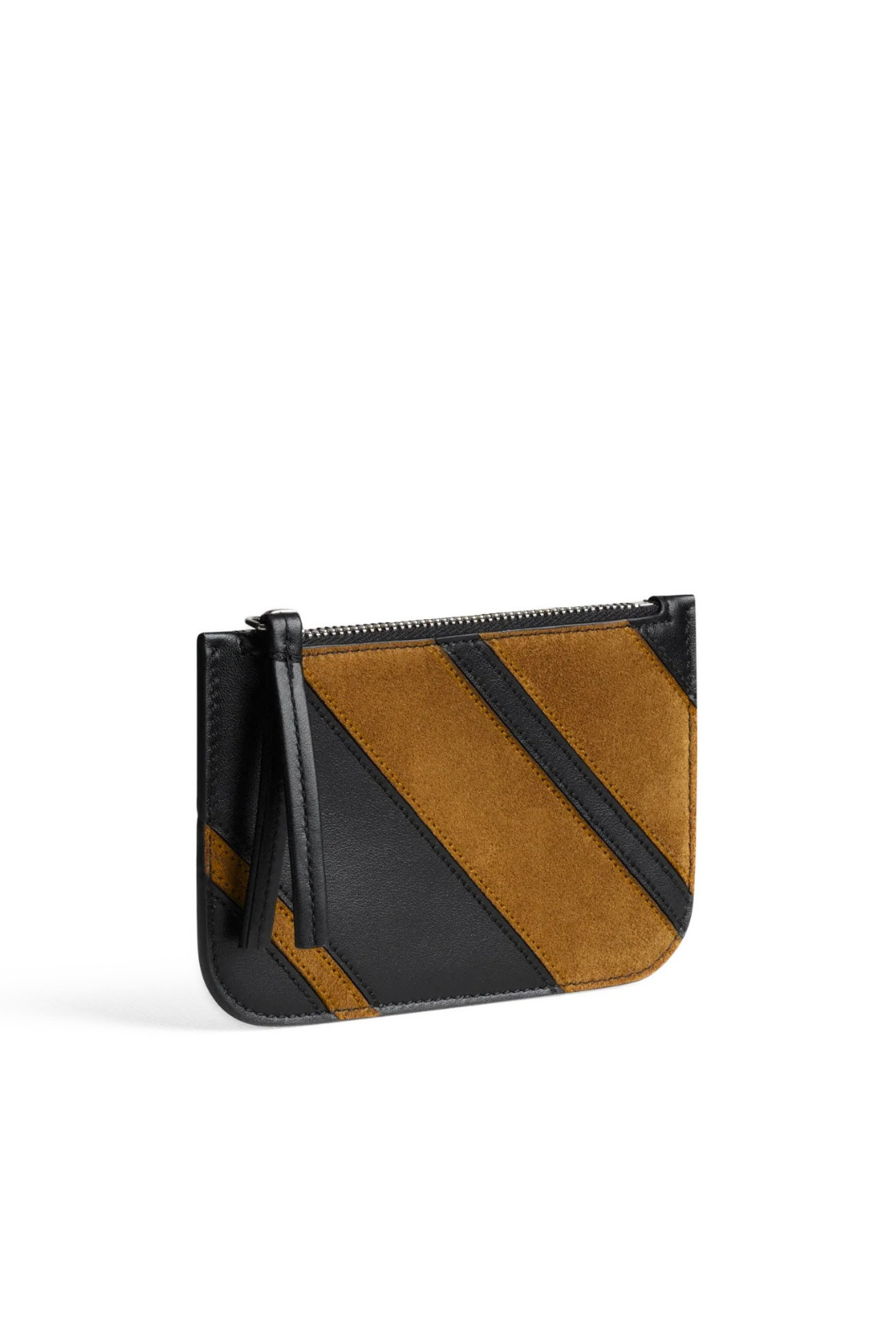 Phoebe Philo Pocket Card Holder in black toffee leather