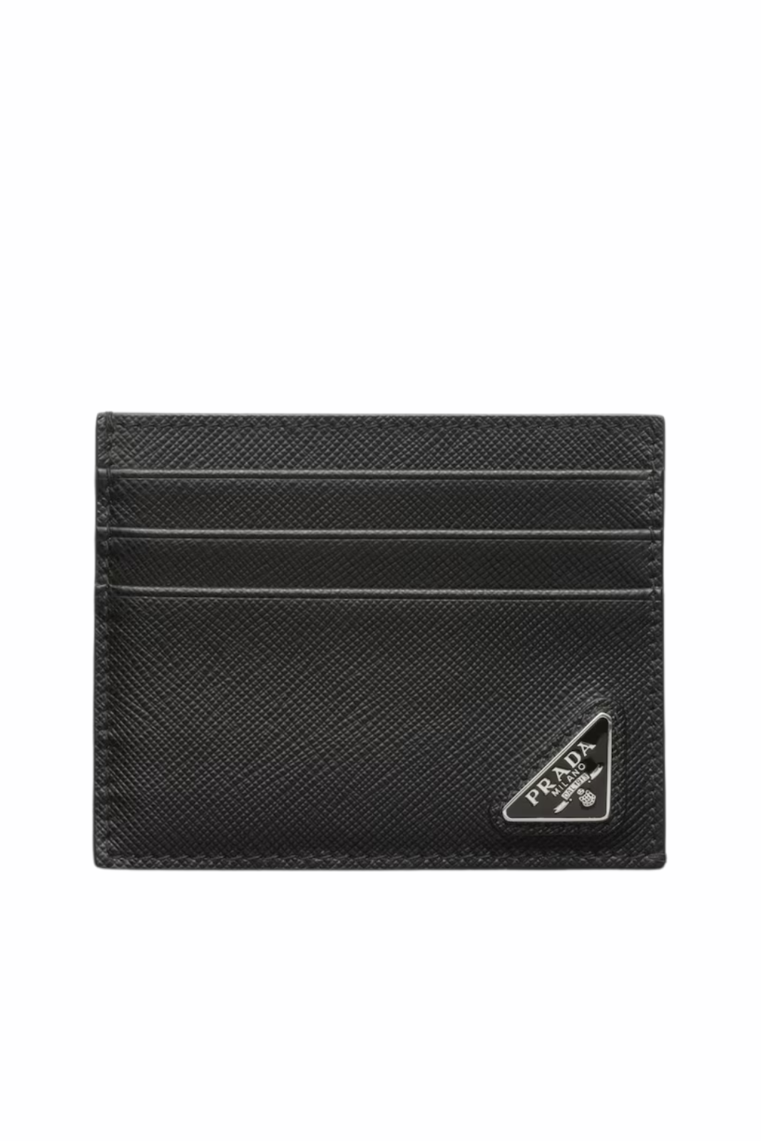 Prada Black Saffiano leather card holder