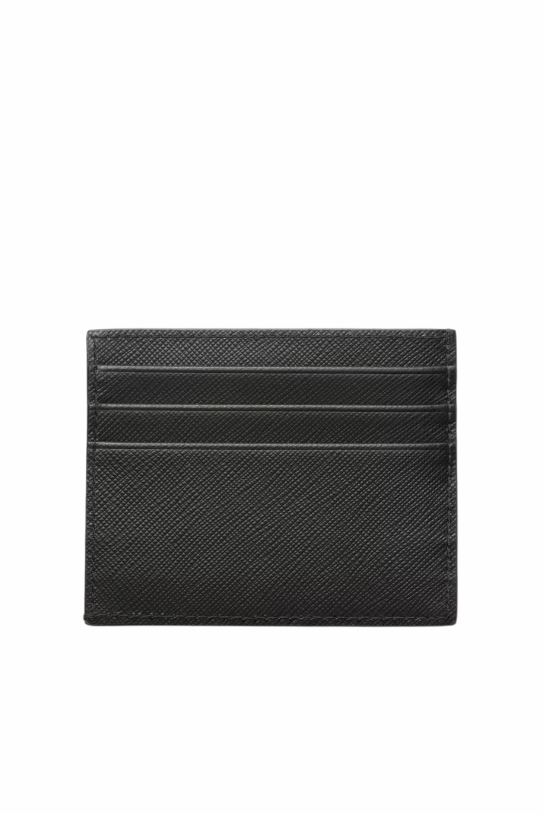 Prada Black Saffiano leather card holder