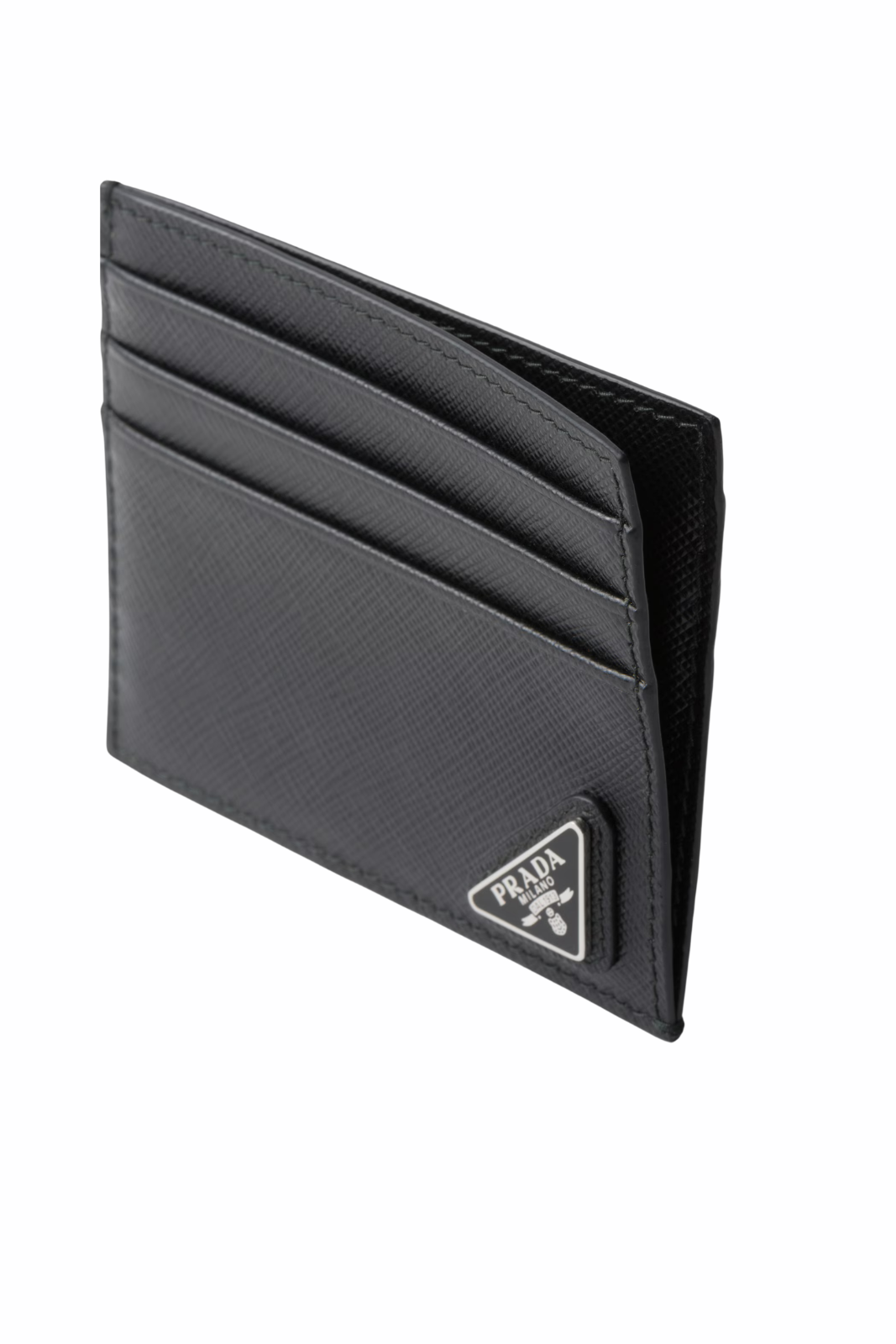 Prada Black Saffiano leather card holder