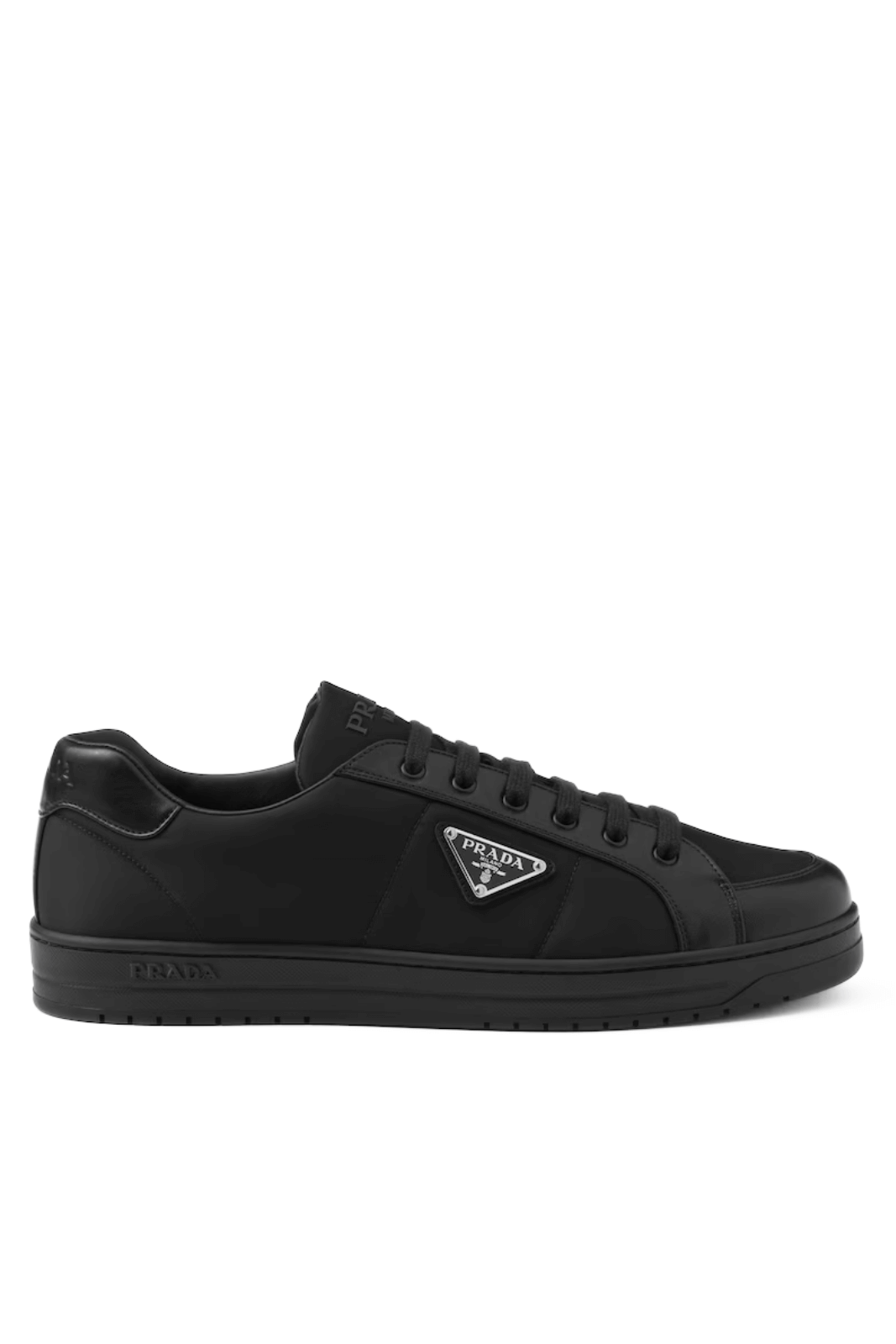 Prada Downtown nappa leather and Re-Nylon sneakers