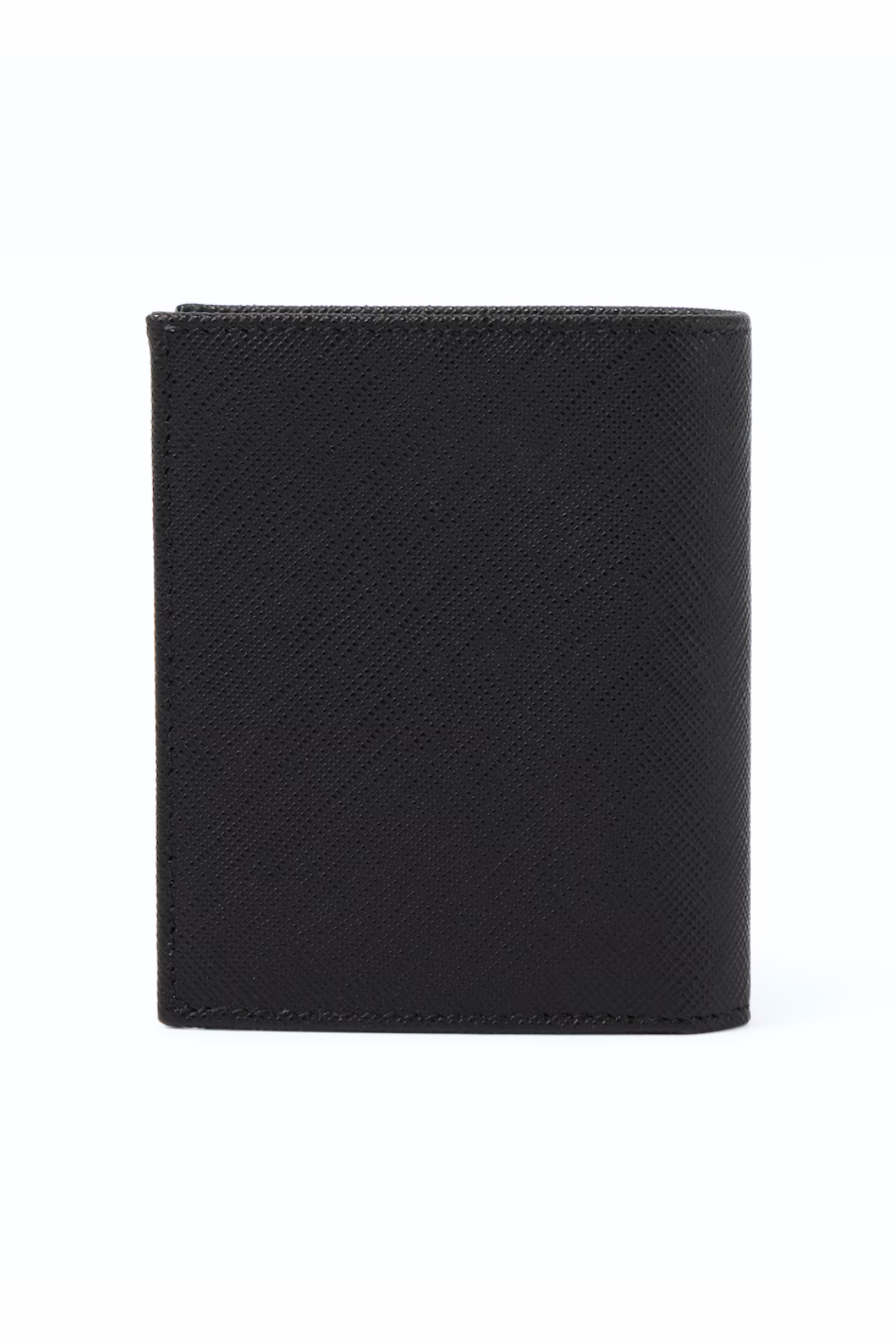 Prada Logo Saffiano leather wallet Black