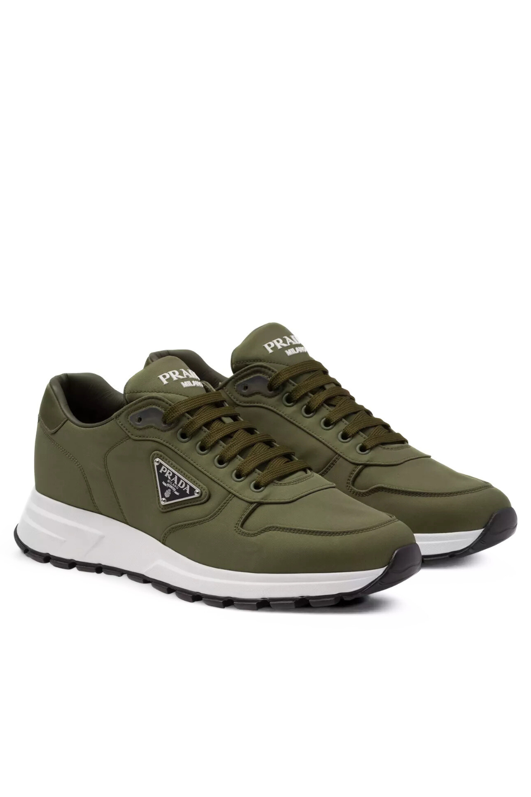 Prada Prax 01 Re-Nylon logo-plaque recycled-nylon low-top sneakers for men