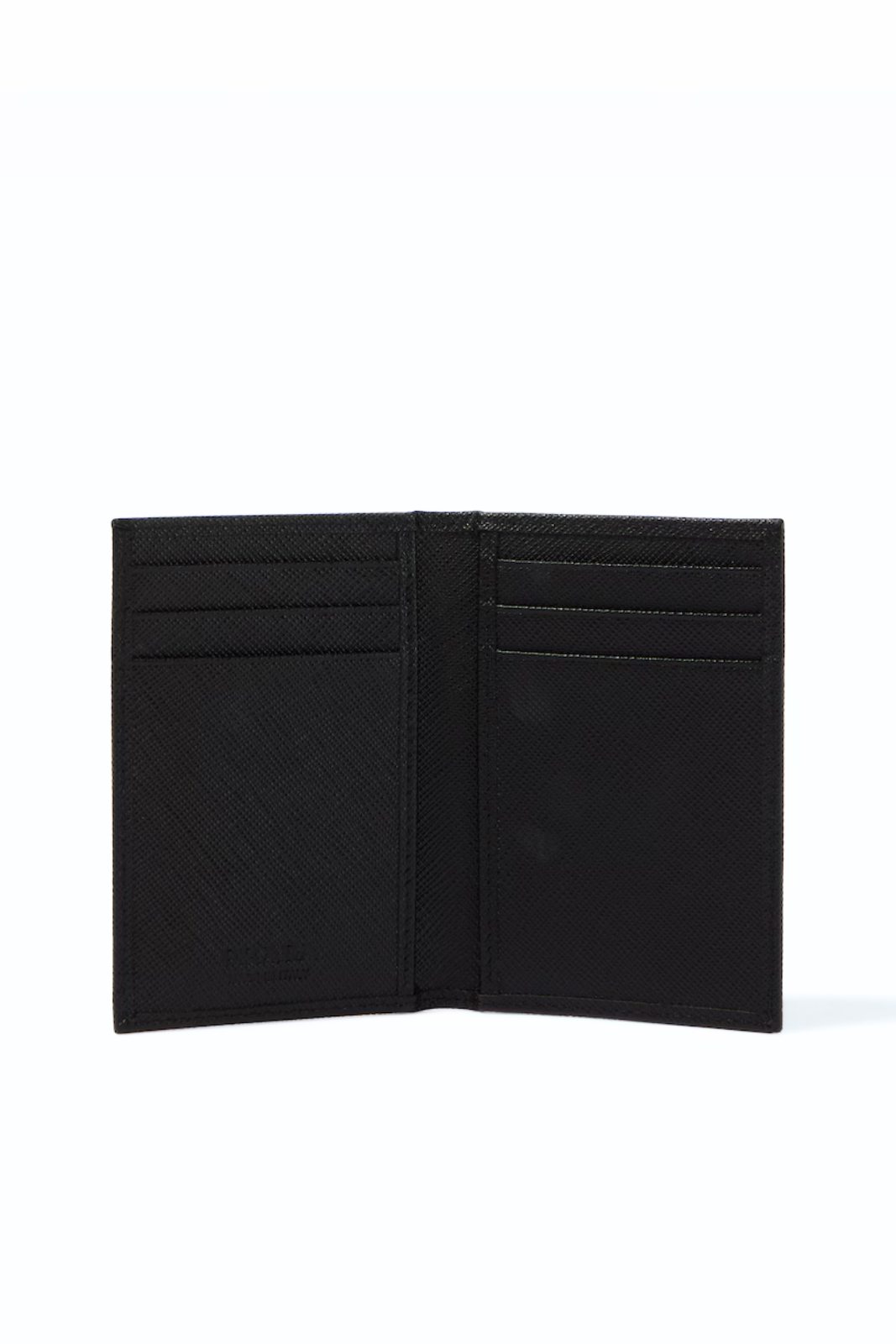 Prada Saffiano leather card holder Black