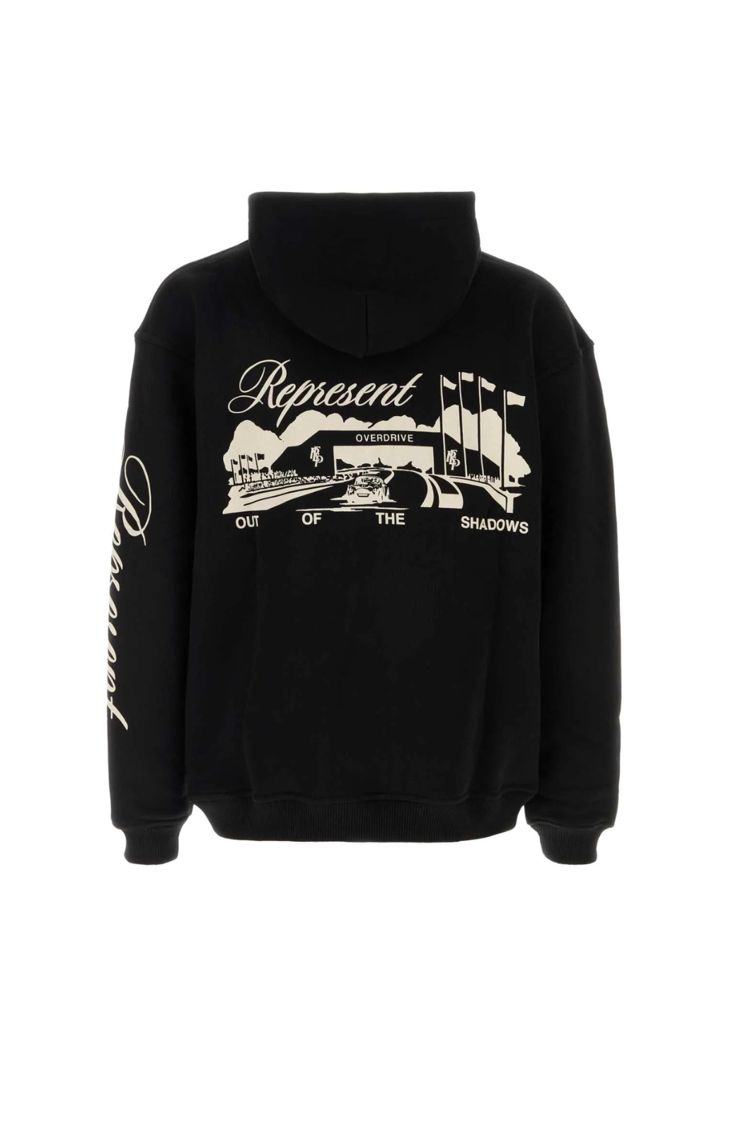 Represent Black Cotton Raceway Sweatshirt