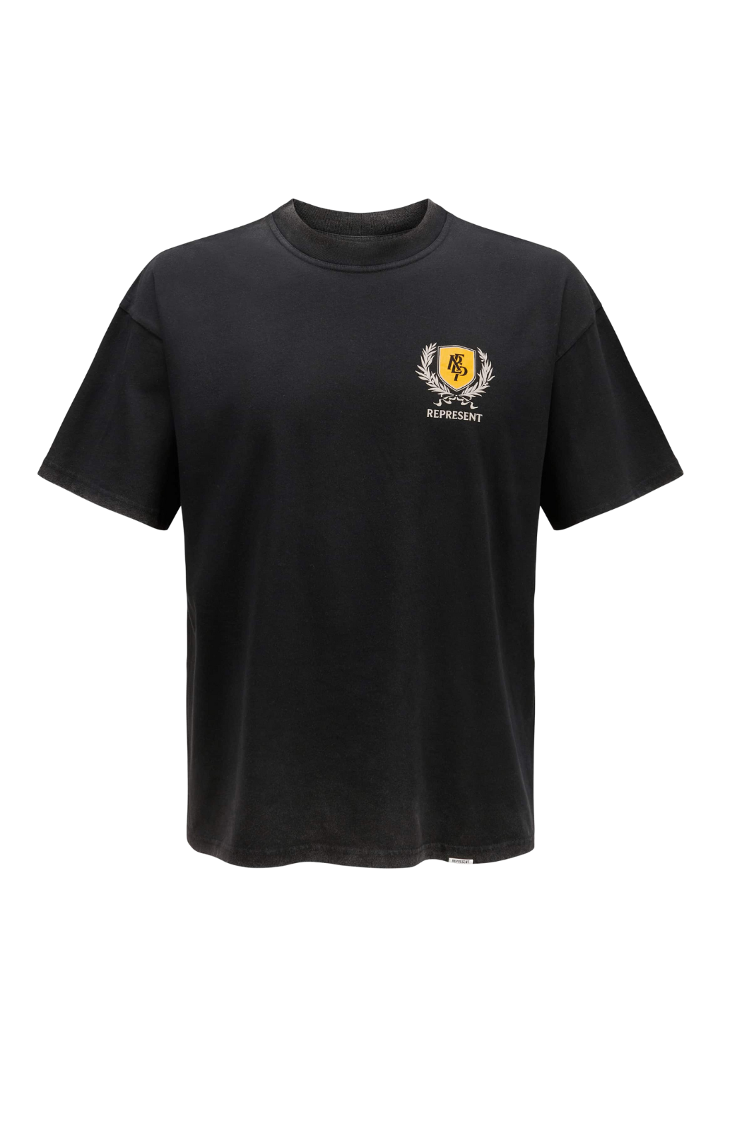 Represent  Crest Logo Cotton T-Shirt Dark Grey