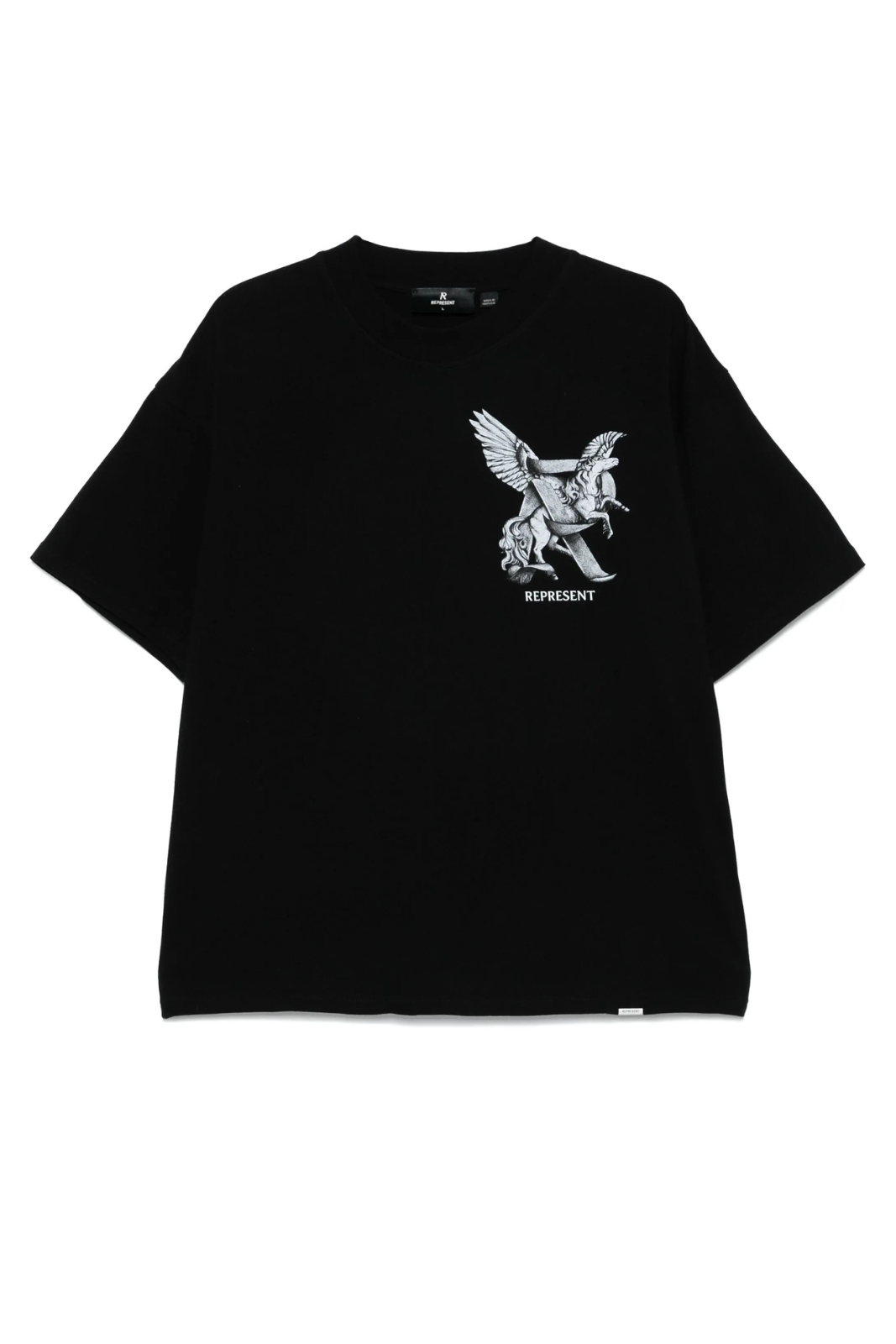 Represent Elegance In Motion Black T-shirt for men