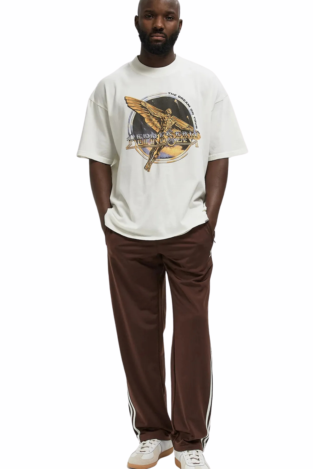 Represent Golden Tour Sun Fade White T-Shirt