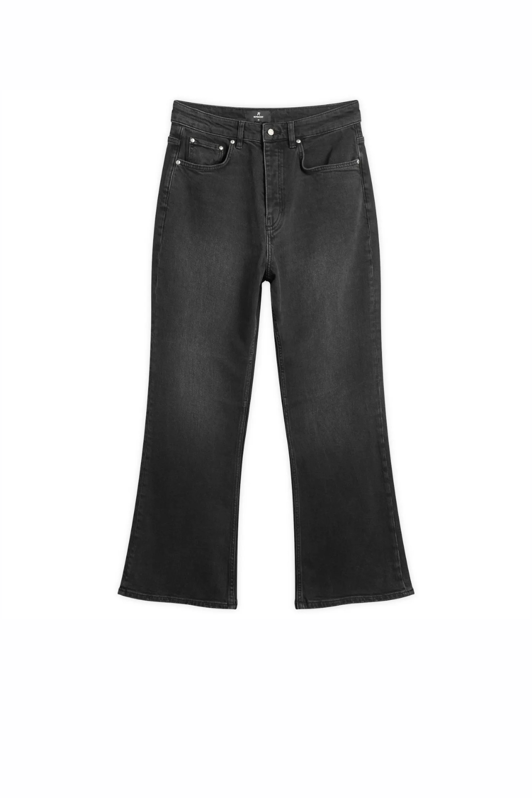 Represent Kick Flare Denim Jeans Aged Black