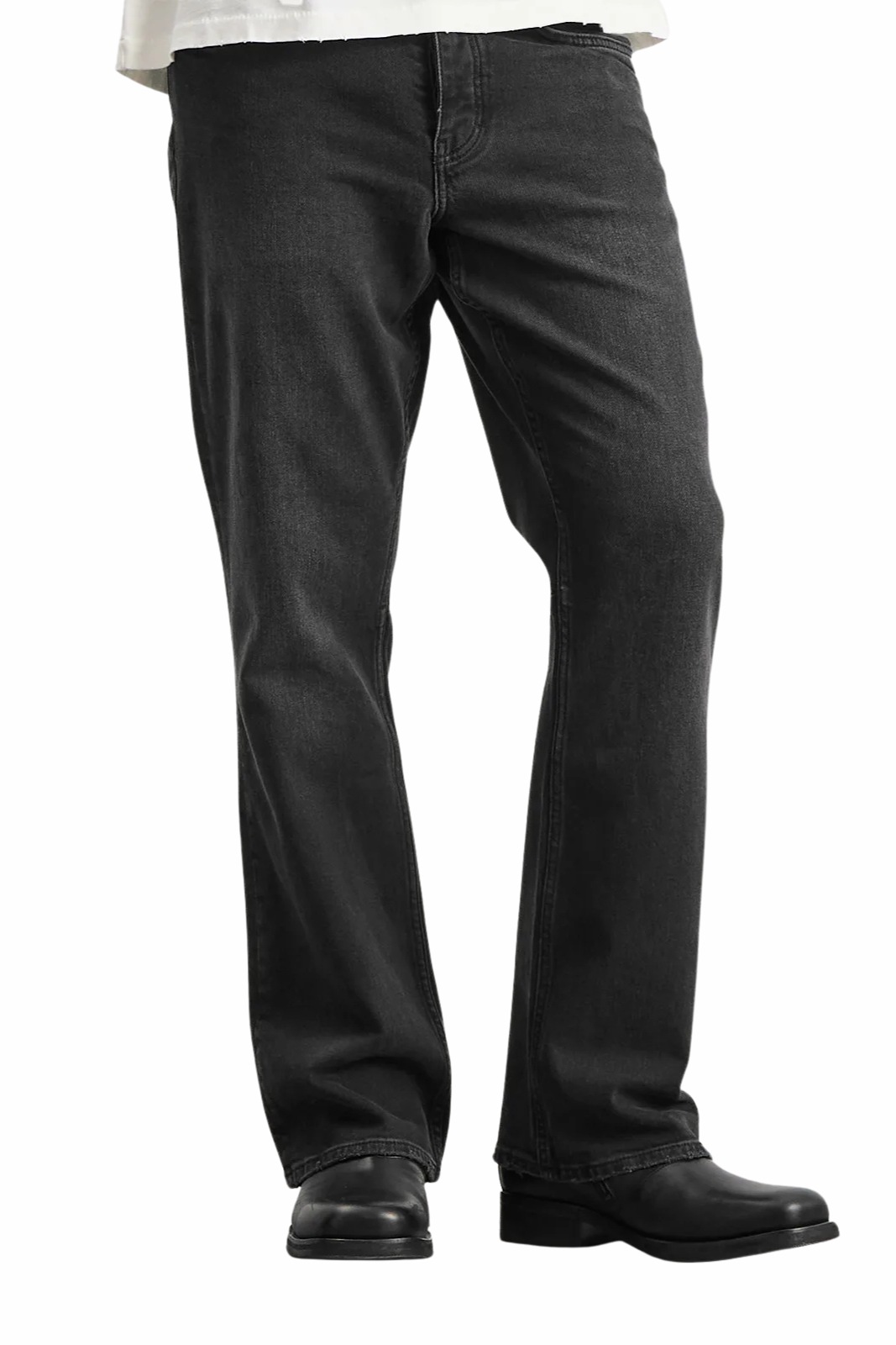 Represent Kick Flare Denim Jeans Aged Black