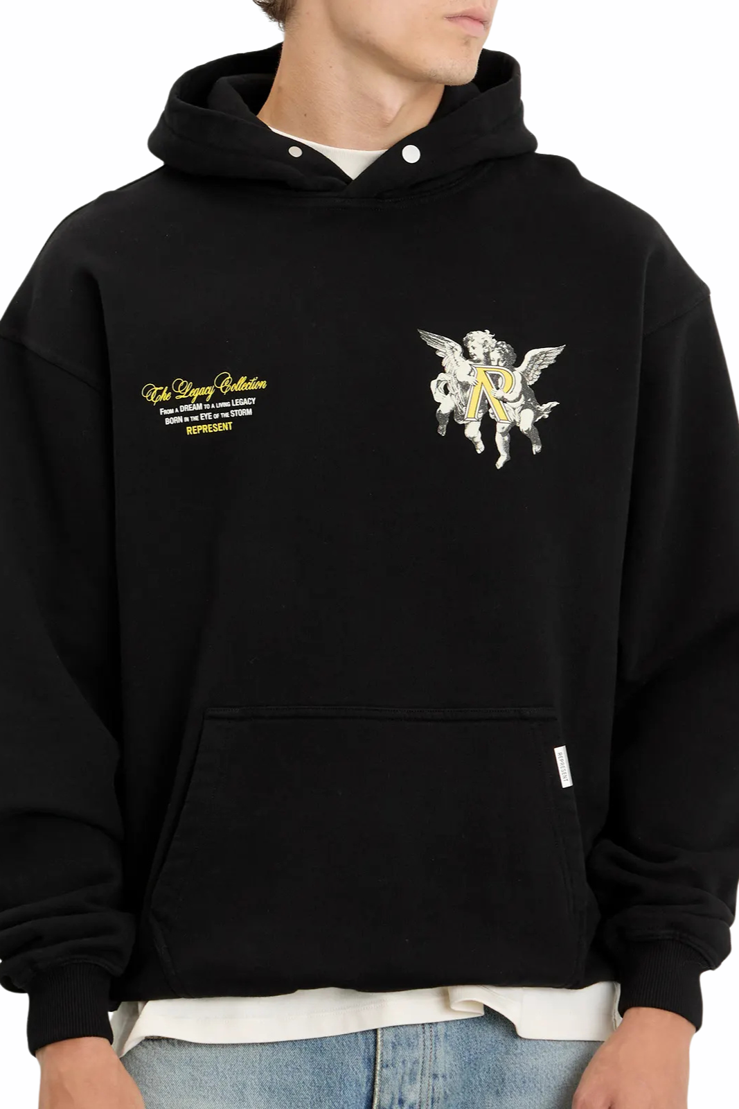 Represent Legacy Cherubs Hoodie Jet Black