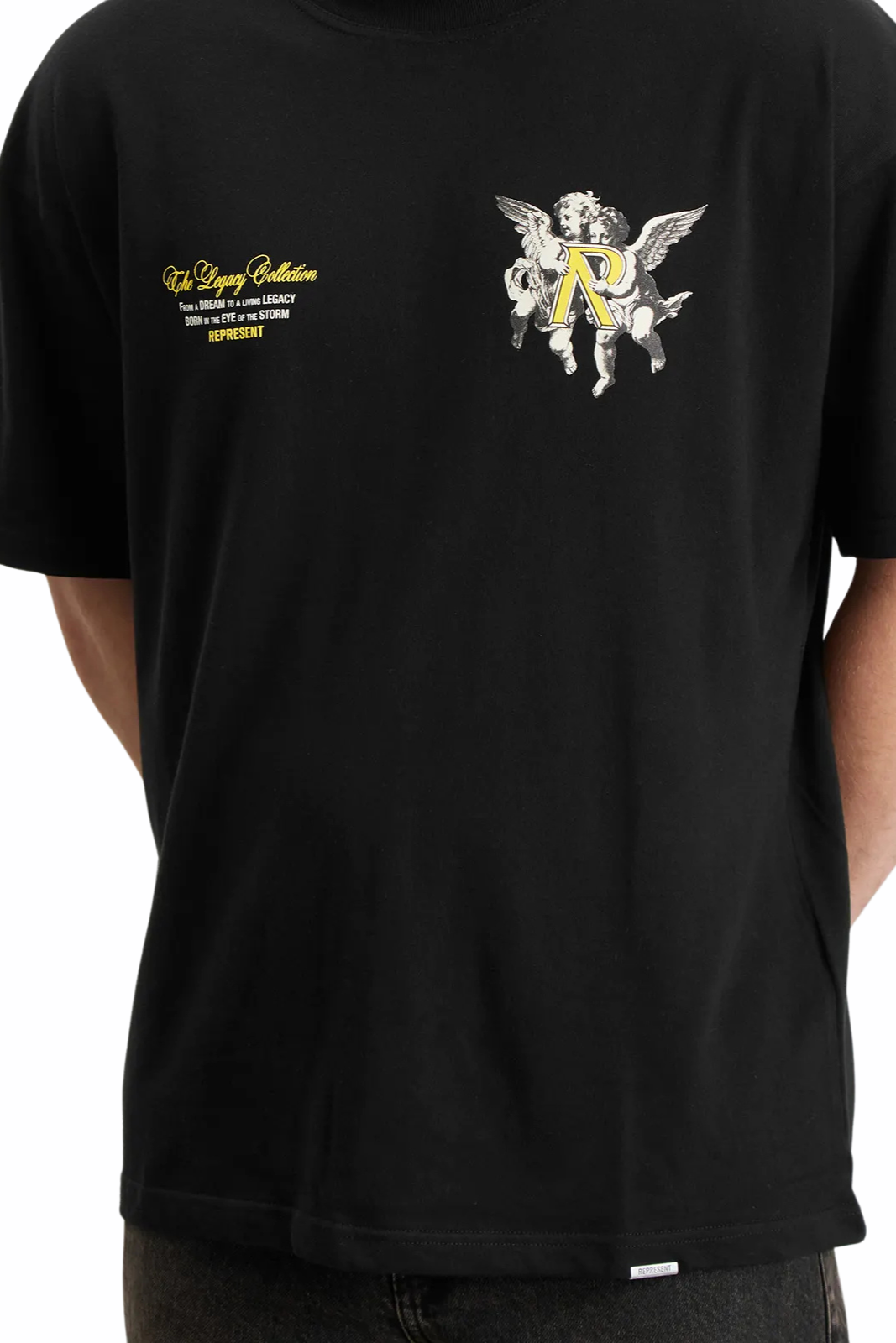 Represent Legacy Cherubs T-Shirt Jet Black