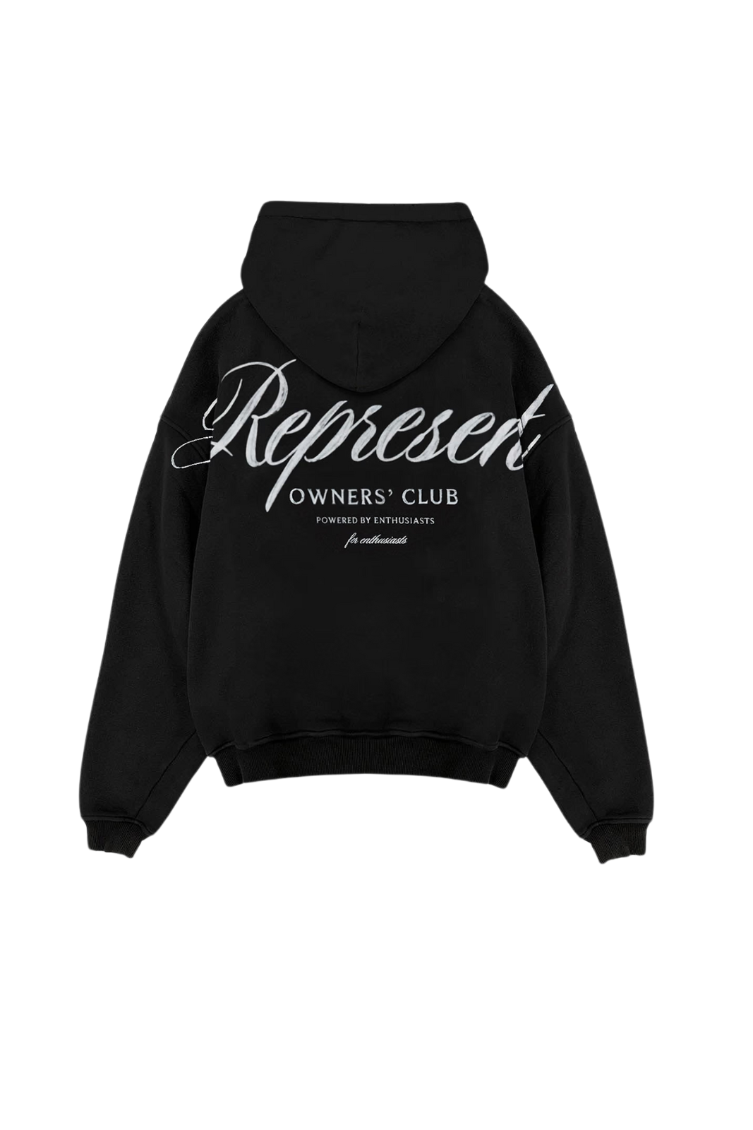 Represent Owners Club Script Hoodie Black for men