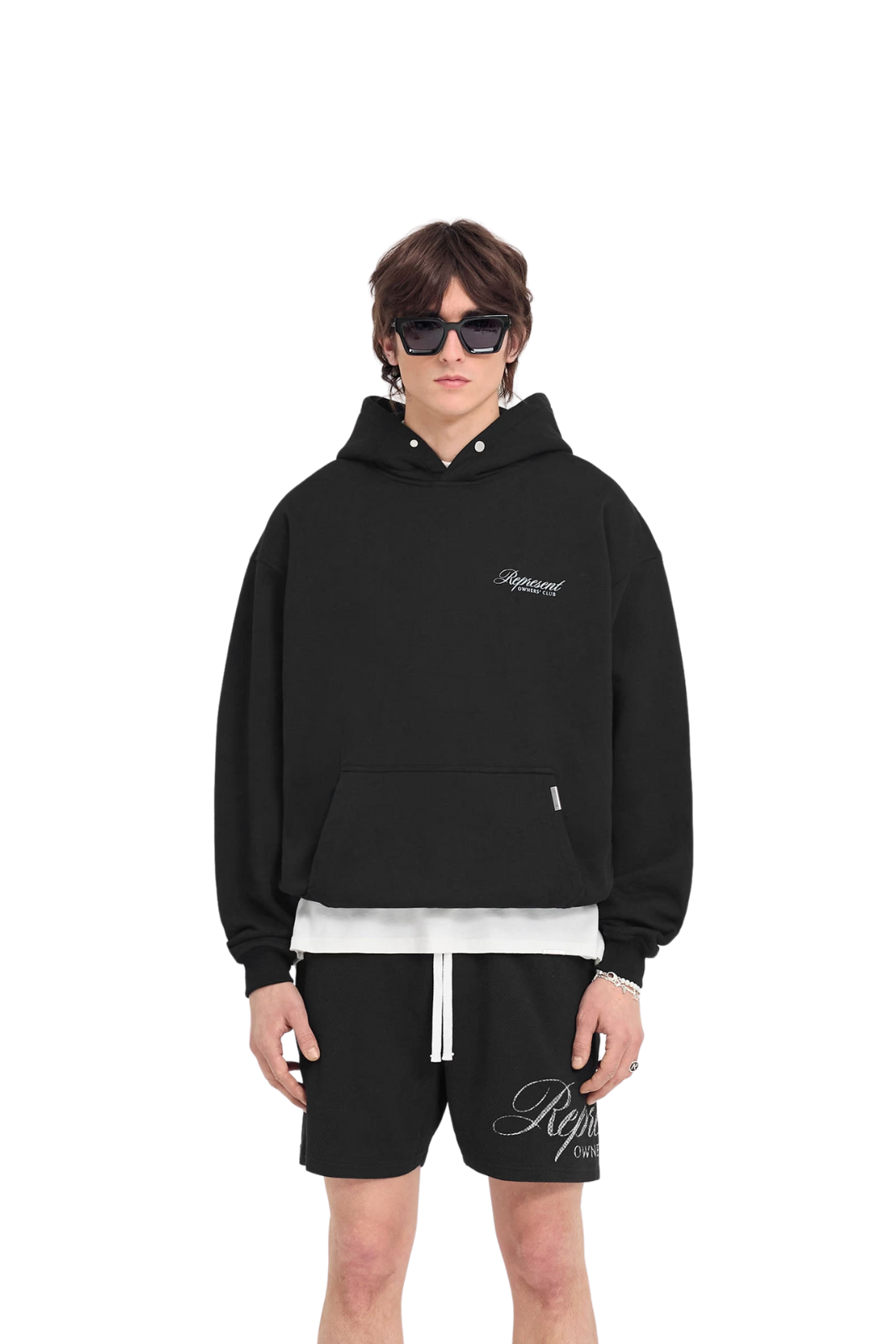 Represent Owners Club Script Hoodie Black for men