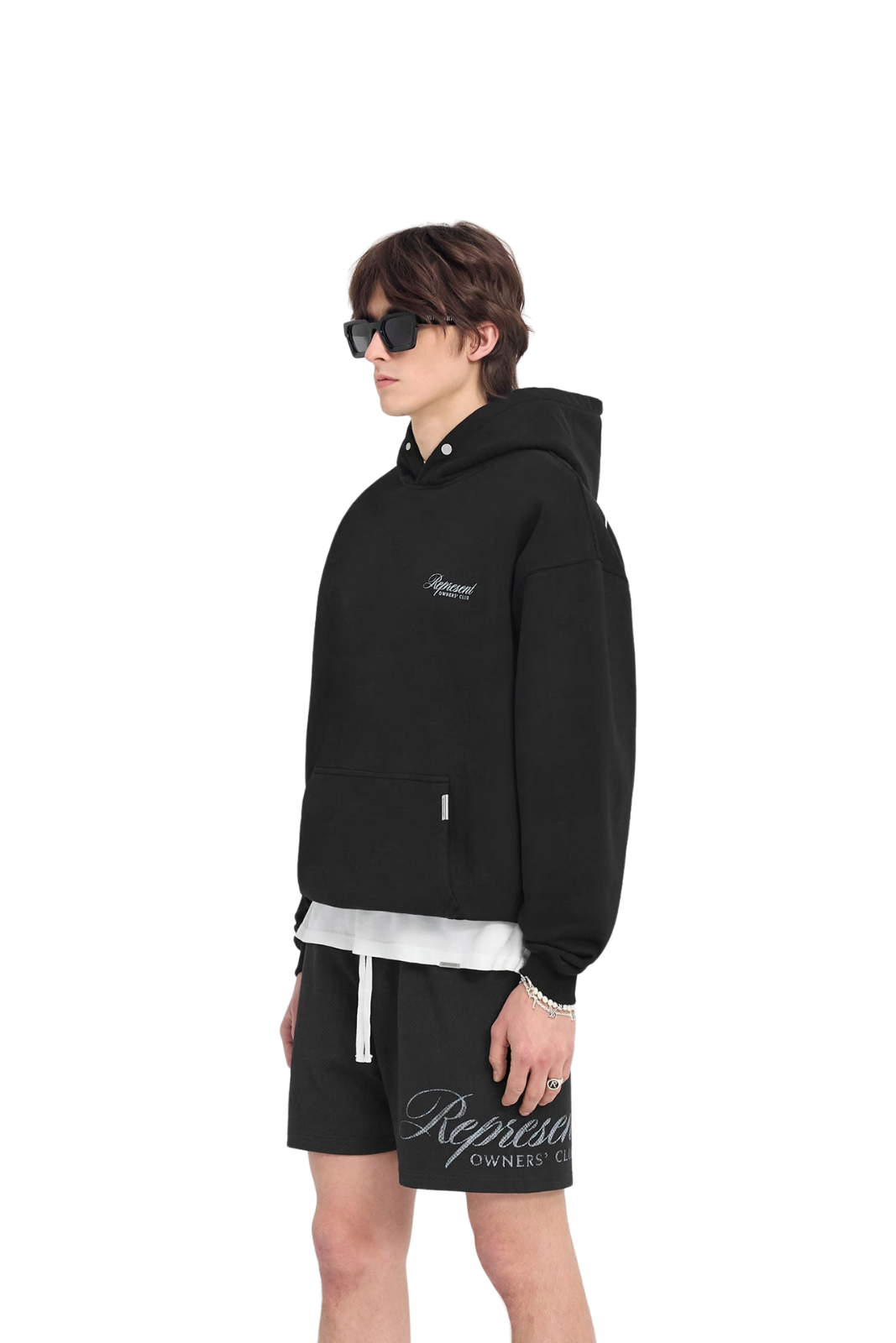 Represent Owners Club Script Hoodie Black for men
