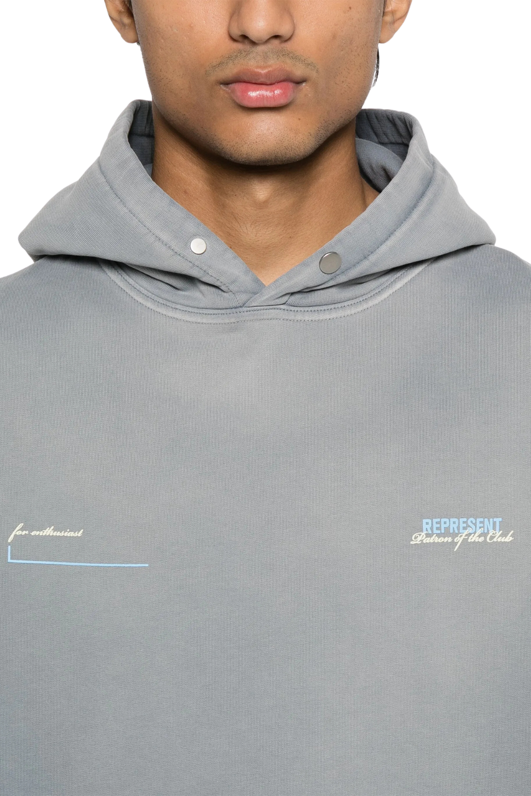 Represent Patron of the Club hoodie Grey for men