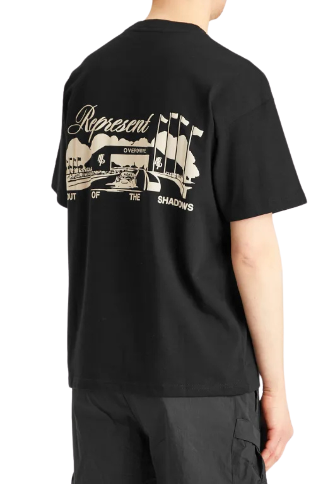 Represent Race Way T-Shirt Jet Black for men